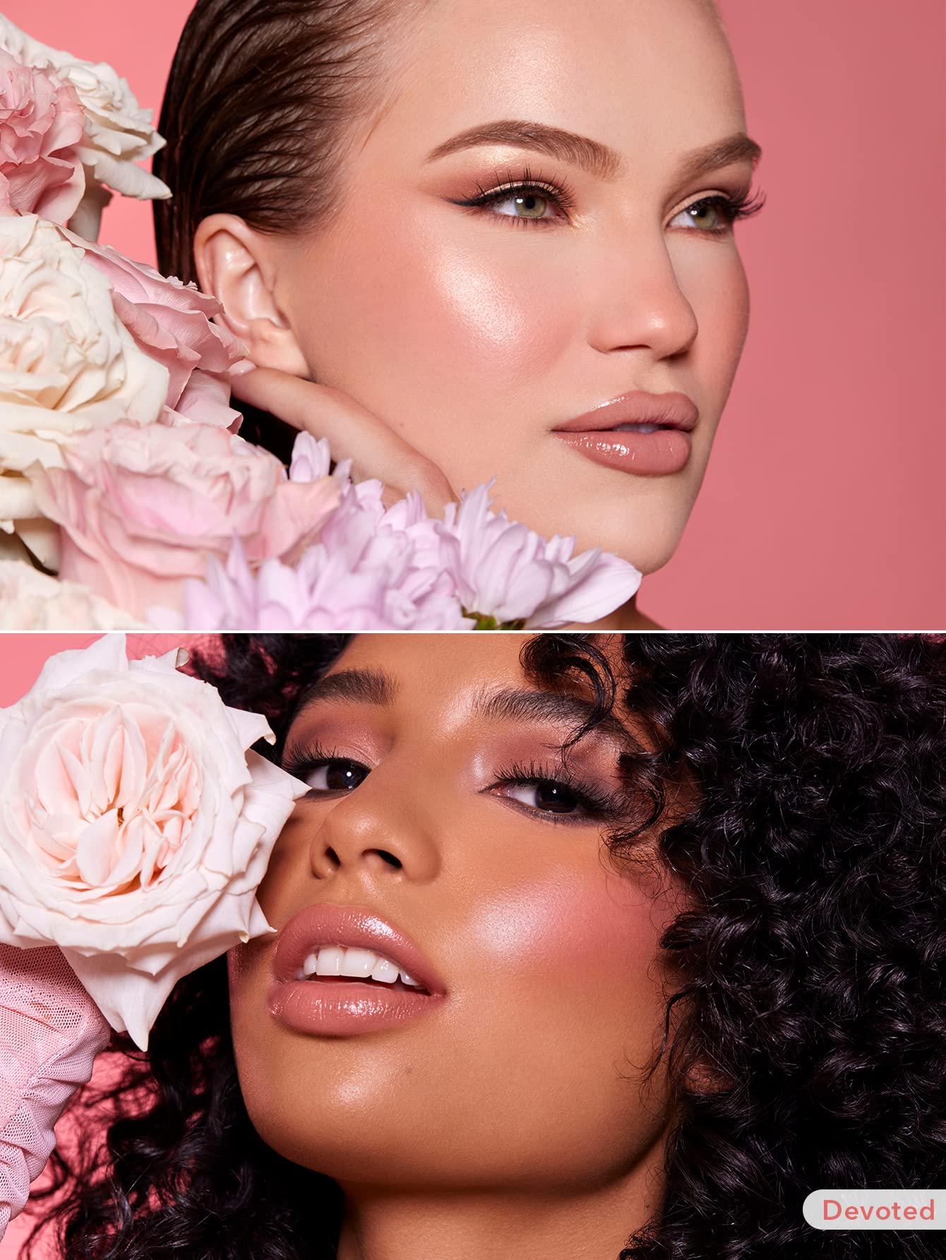 SHEGLAM Maquillaje con rubor líquido Color Bloom Dayglow para mejillas con acabado brillante - Devoted