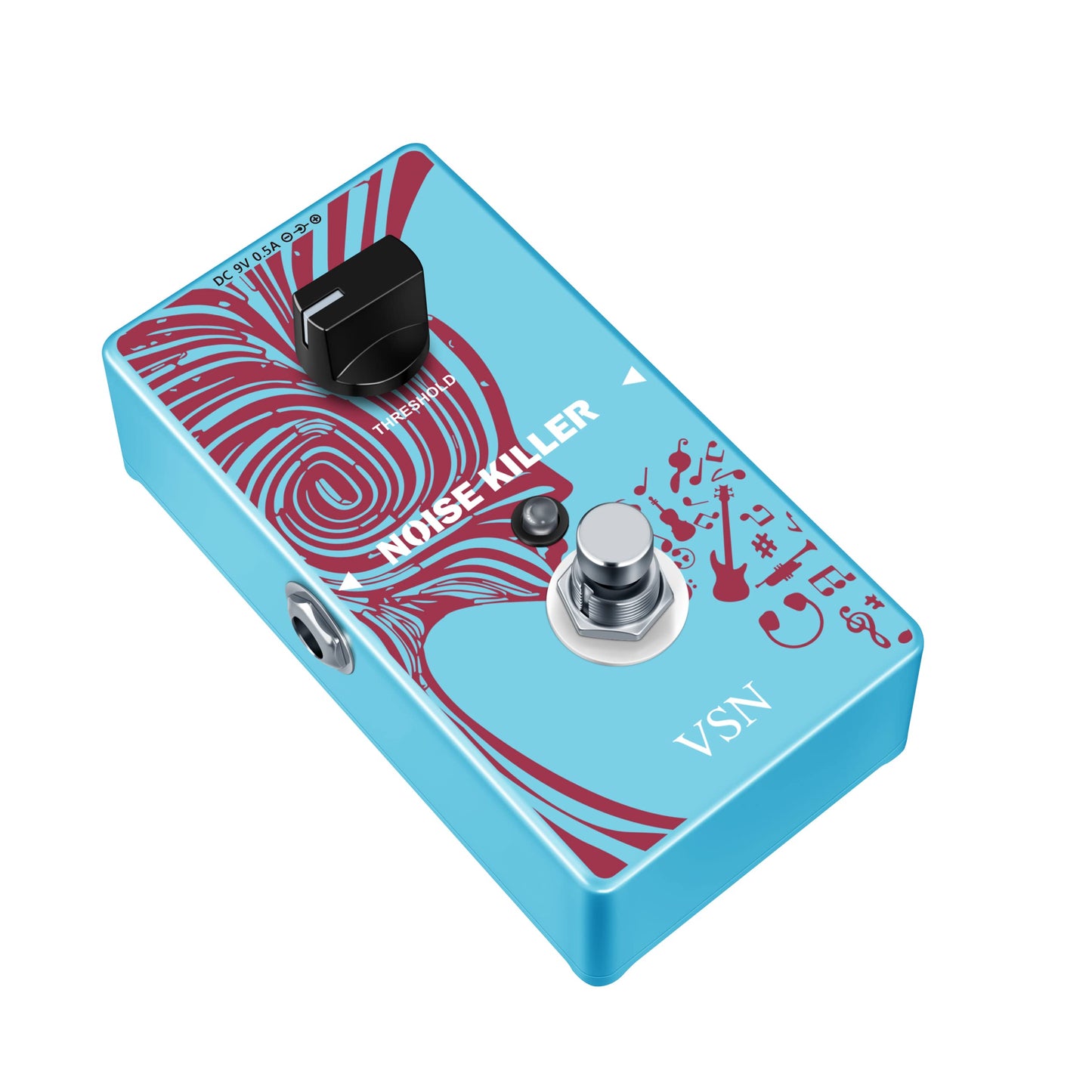 VSN Noise Gate Pedal, Noise Killer Guitar Pedal Noise Suppressor Effect for Electric Guitar and Bass True Bypass