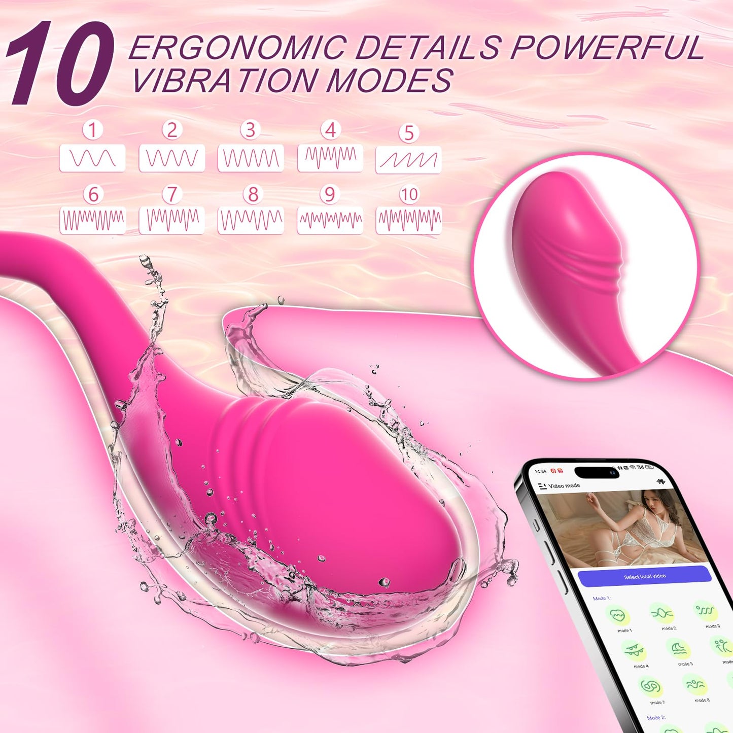 Vibrador Silencioso Impermeable de Alta Calidad en Miniatura y Suave para Mujer