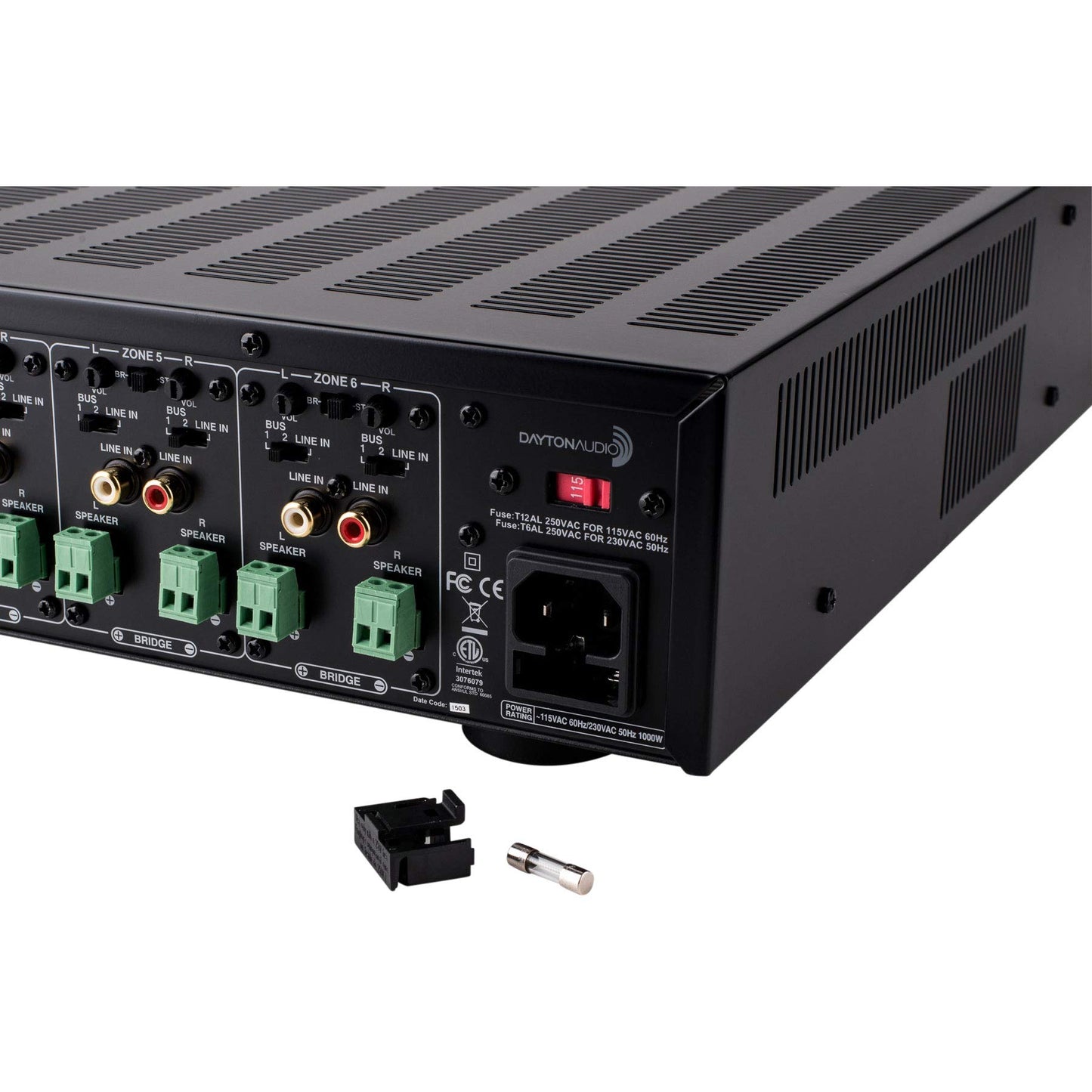 Dayton Audio MA1260 Amplifier Multi-Zone, 60WPC, 12 Channel