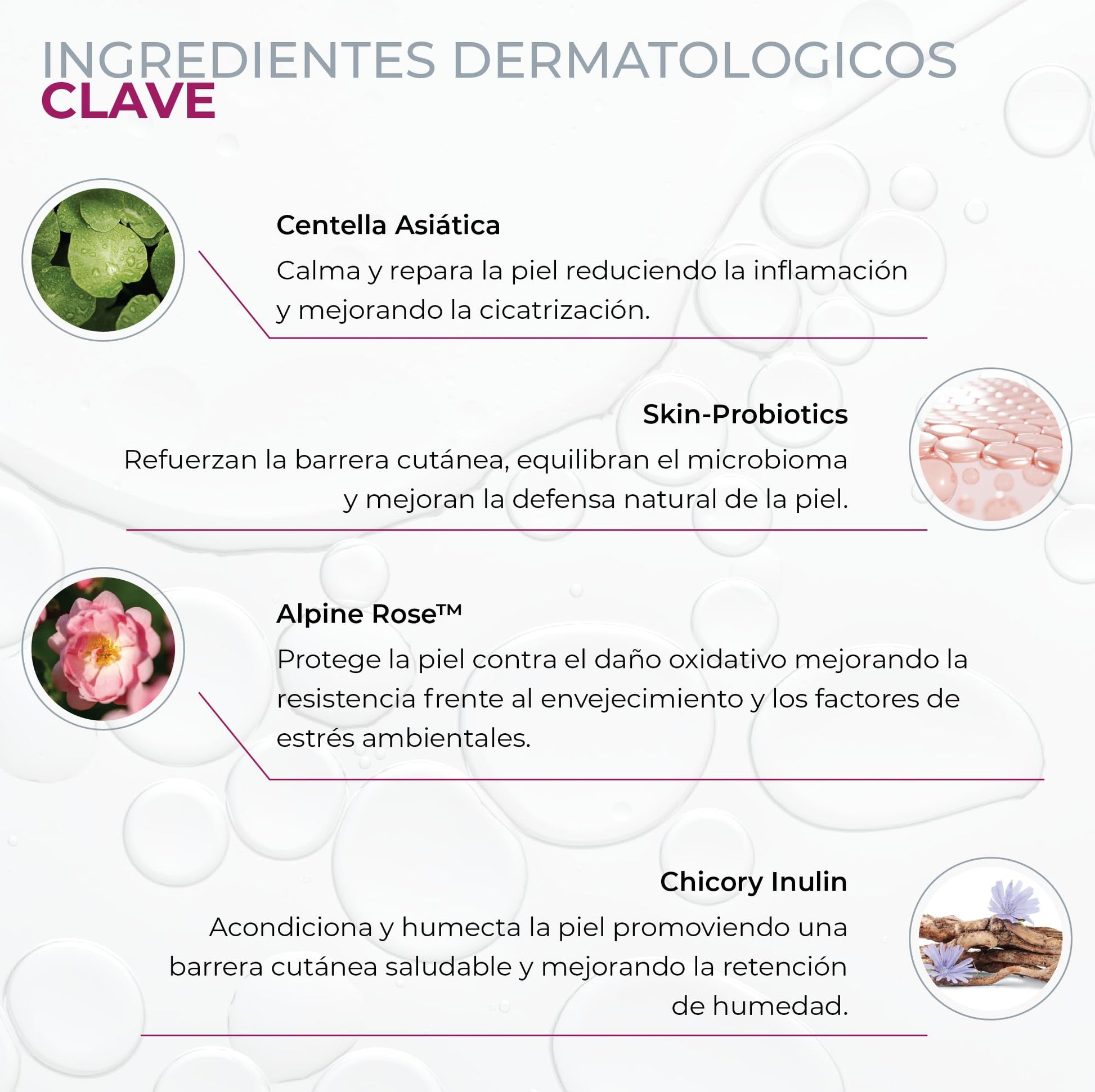 Serum CENTELLA ASIATICA 40%, Skin Probiotics 4%. 50 ml. Suero Protector y Regenerador de Células | Ingredientes Naturales | Skin Care | Piel Sana y Joven Uniforme | Textura Ligera | Para Todo Tipo de Piel by ETERNAL NUTRITION