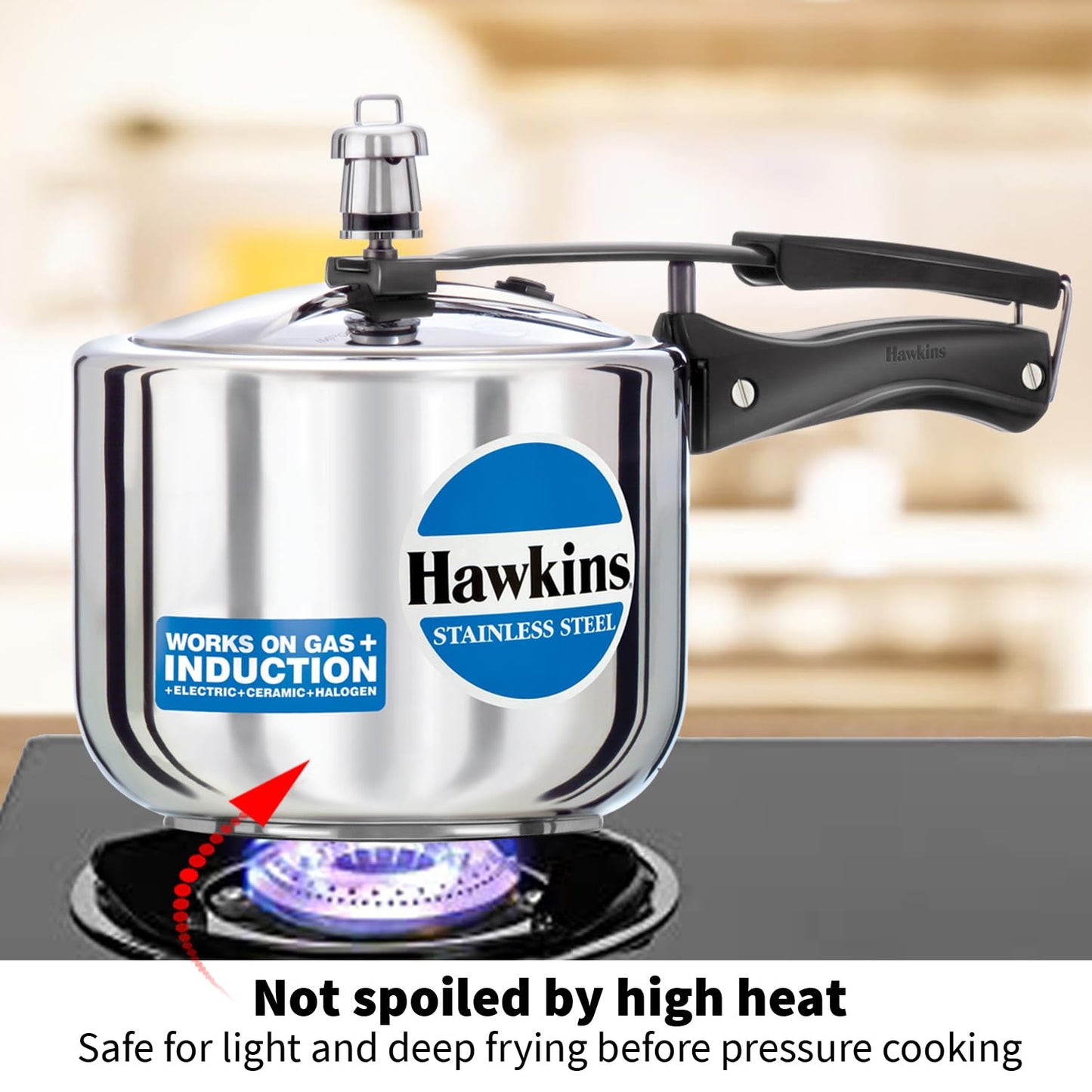 Hawkins B33 olla de presión de acero inoxidable, pequeña, color plateado