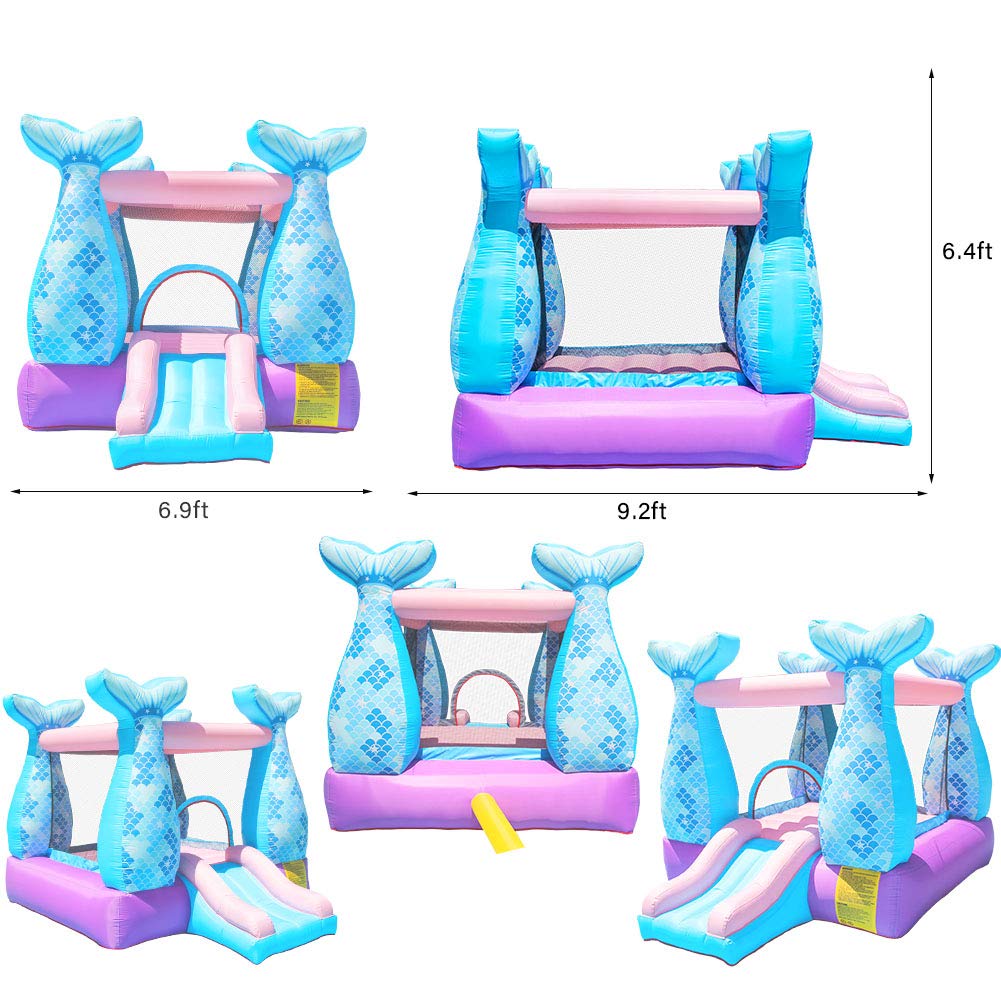 Doctor Dolphin Bounce House - Castillo hinchable con soplador de aire para fiestas de niños