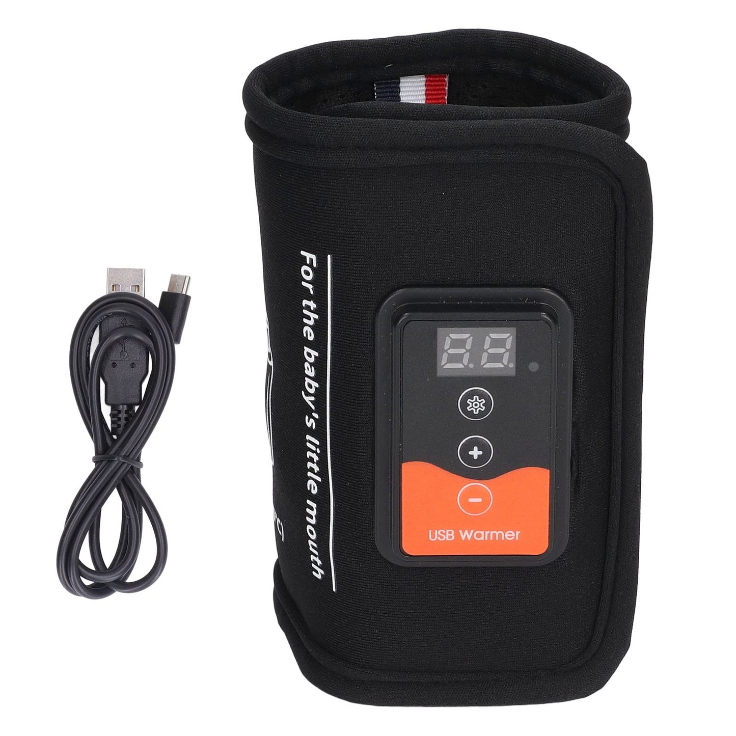 Calentador de Biberones, Alimentado por USB, Bolsa de Calentamiento de Biberones para Automóvil, Calentador de Leche Materna de Viaje con Control de Temperatura Y Pantalla LCD, Calentamiento Uniforme
