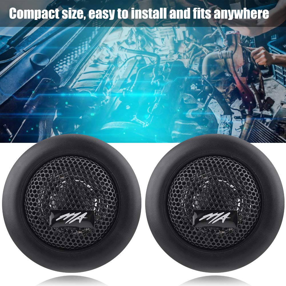Acouto - Altavoces de audio para coche, 6.5 altavoces de audio para coche, par de altavoces de audio de 12 V, 150 W, mini cúpula de potencia