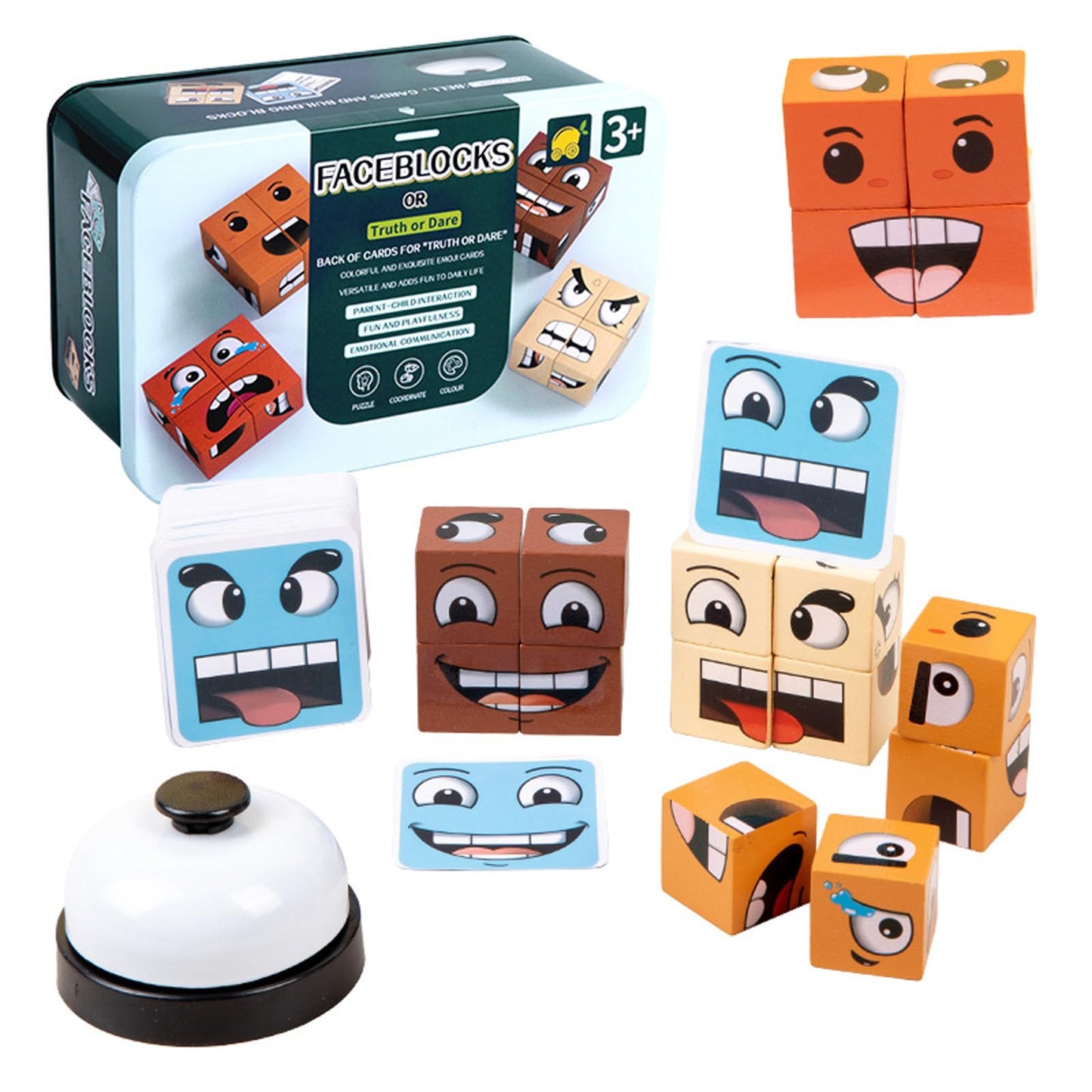 IRUEJFSR-Juegos de Mesa Familiares, 80 Combinaciones de Expresiones con Verdad o Reto, Adecuado para reuniones y interacciones familias, Amigos y niños