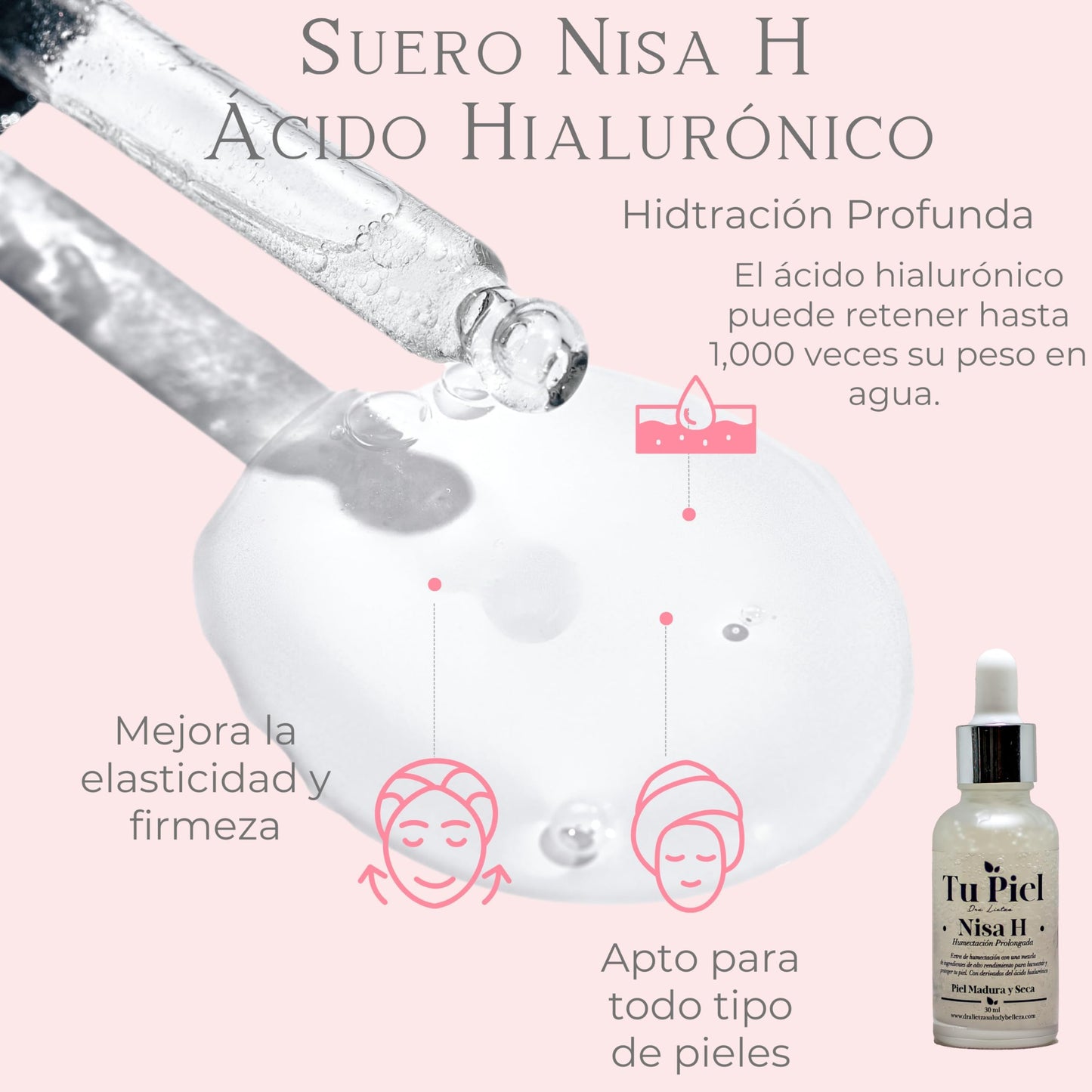 Kit para manchas faciales con crema despigmentante con 2% de hidroquinona, suero de vitamina C, suero de niacinamida, suero de ácido hialurónico, crema de día y limpiador facial | Tu Piel Dra Lietza |