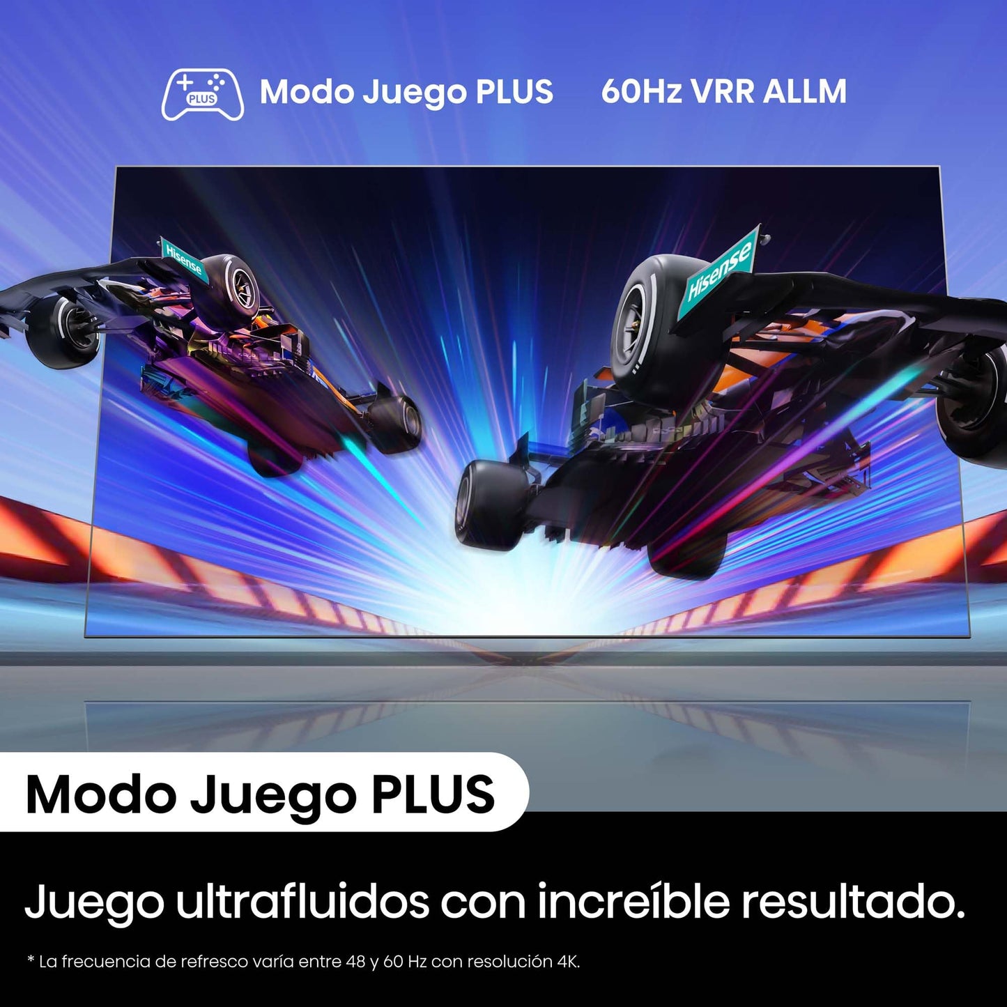 Hisense Pantalla UHD 4K de 55" 55A6NV, VIDAA Smart TV, 55 Pulgadas, Dolby Vision, Modo Juego Plus, DTS Virtual X, Control por Voz televisor, Doble Control de Volumen, (Nuevo 2024)