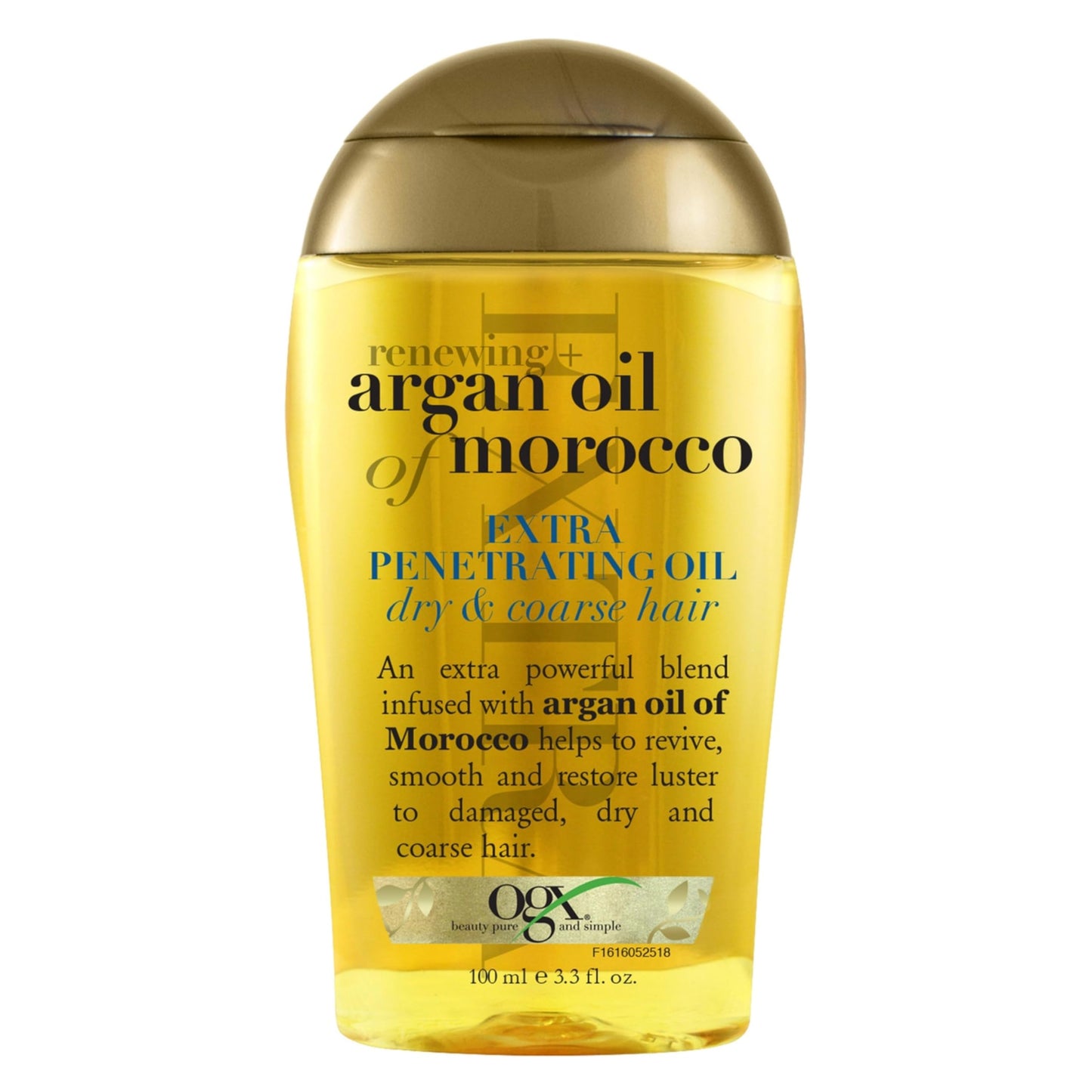 OGX, Tratamiento Capilar Renovador Extra Fuerte de Aceite de Argán, 100 ml