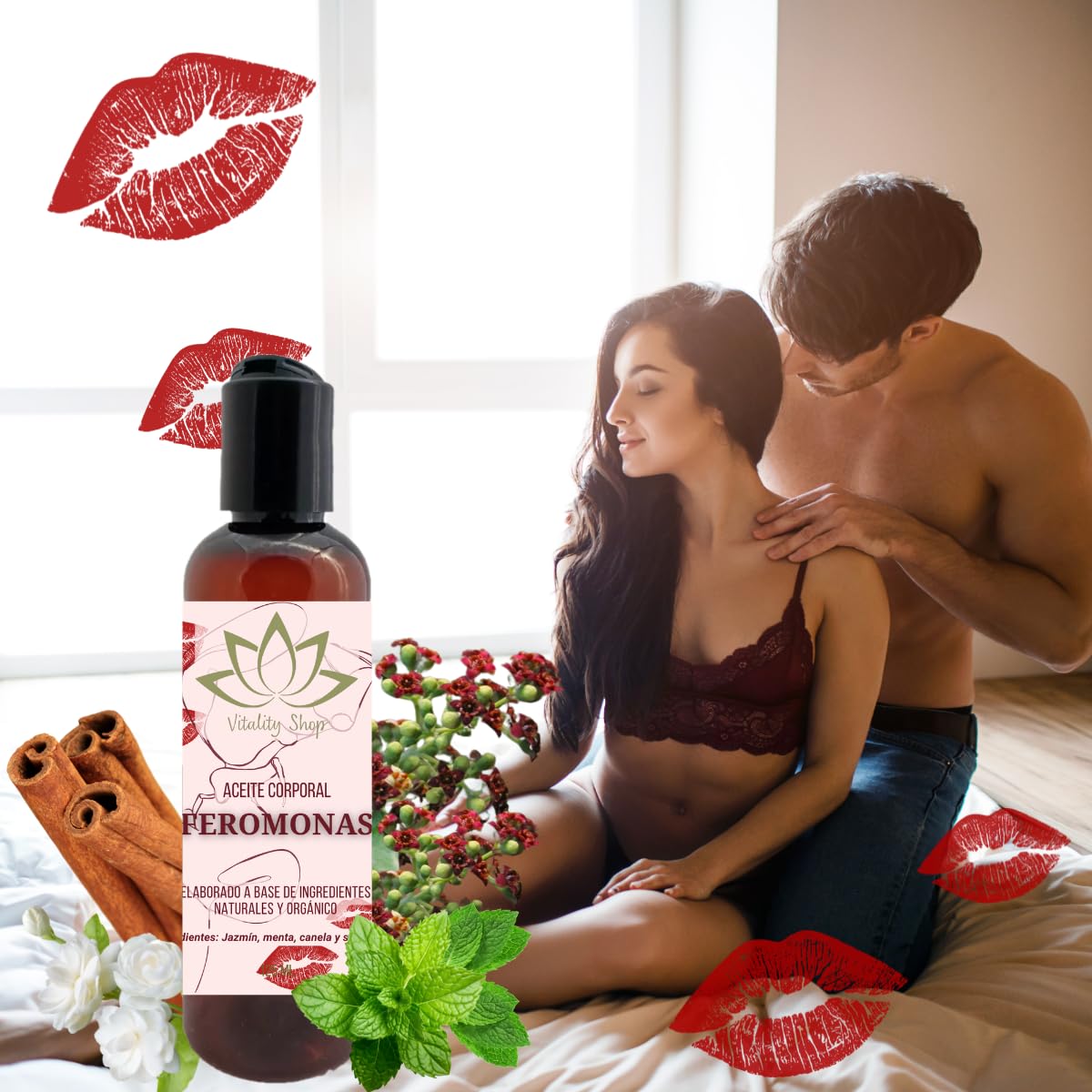 Aceite Corporal Orgánico de Feromonas Aromaterapia para Masaje