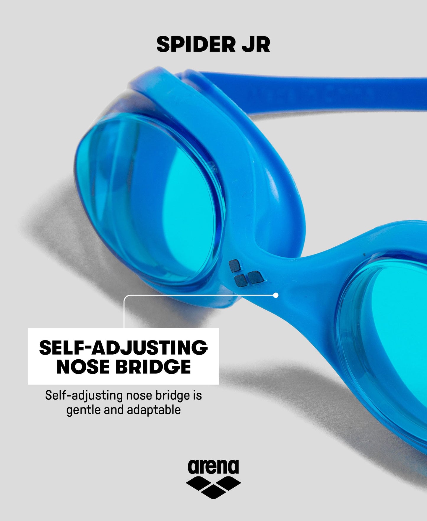 Arena Goggles Natación Spider Jr única, Rosa