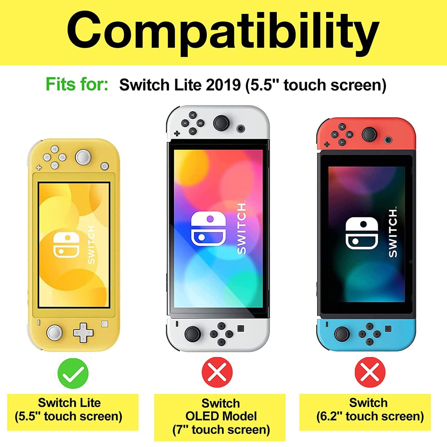 Funda ProCase Turquesa con Micas Vidrio Templado Desmontable para Switch Lite 2019