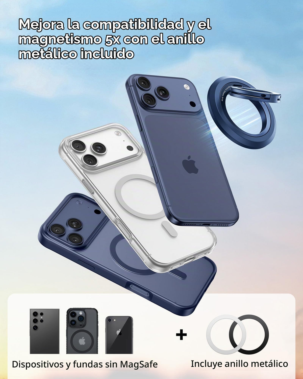 Soporte Magnético SYNCWIRE para Anillo de Teléfono MagSafe
