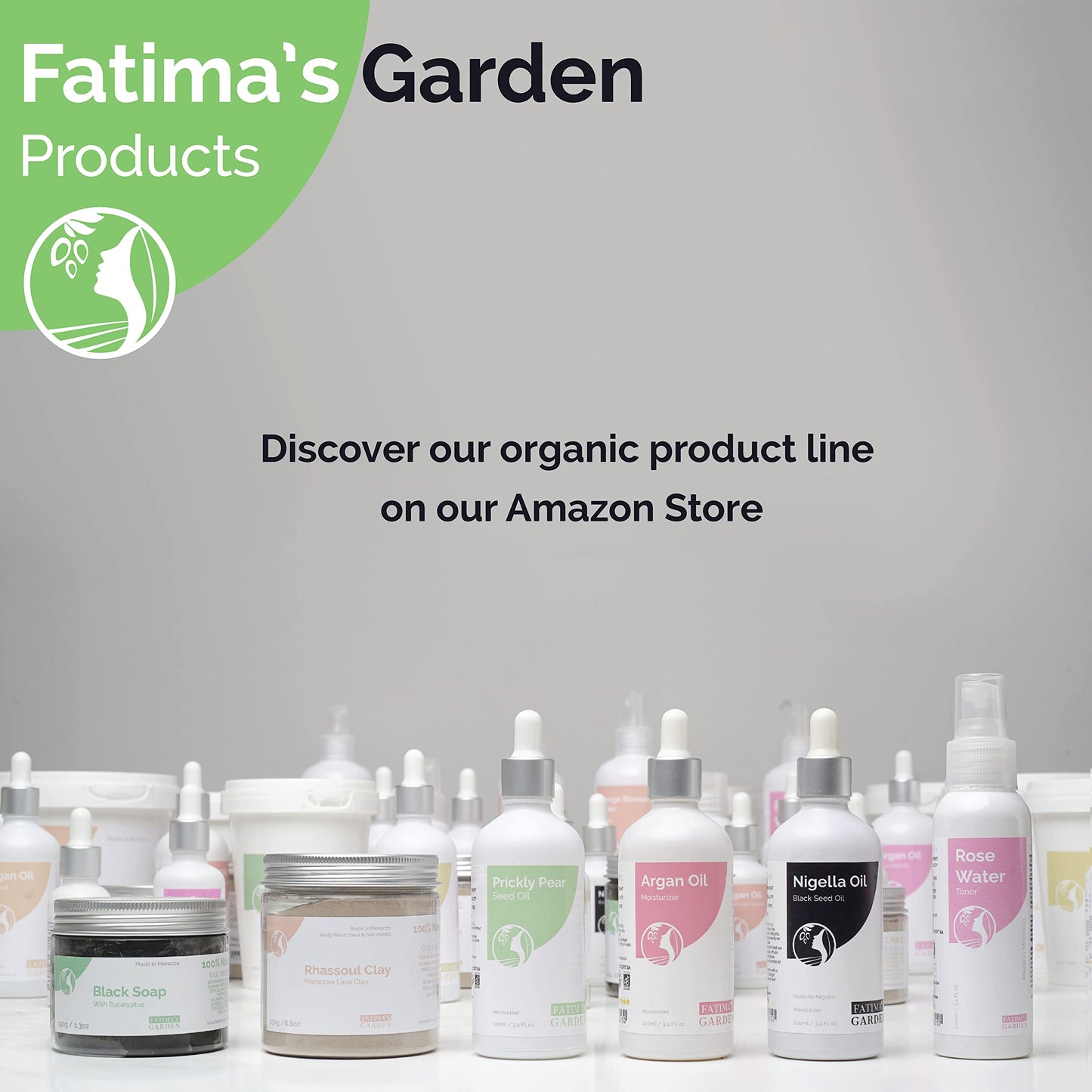 Fatima's Garden Prickly Pear Seed Oil for Face, Hair, Skin and Nails, USDA Ecocert Certified Organic Pure Virgin Cold Pressed Moroccan Anti-aging Moisturizer (Barbary Fig, Cactus Oil) 1.7 Fl oz