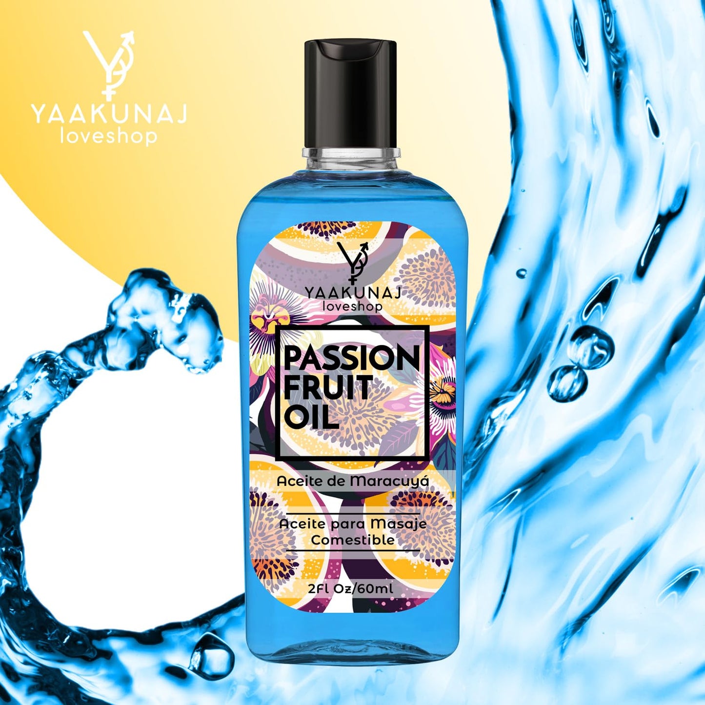 Aceite Para Masajes YAAKUNAJ Sabor Passion Fruit
