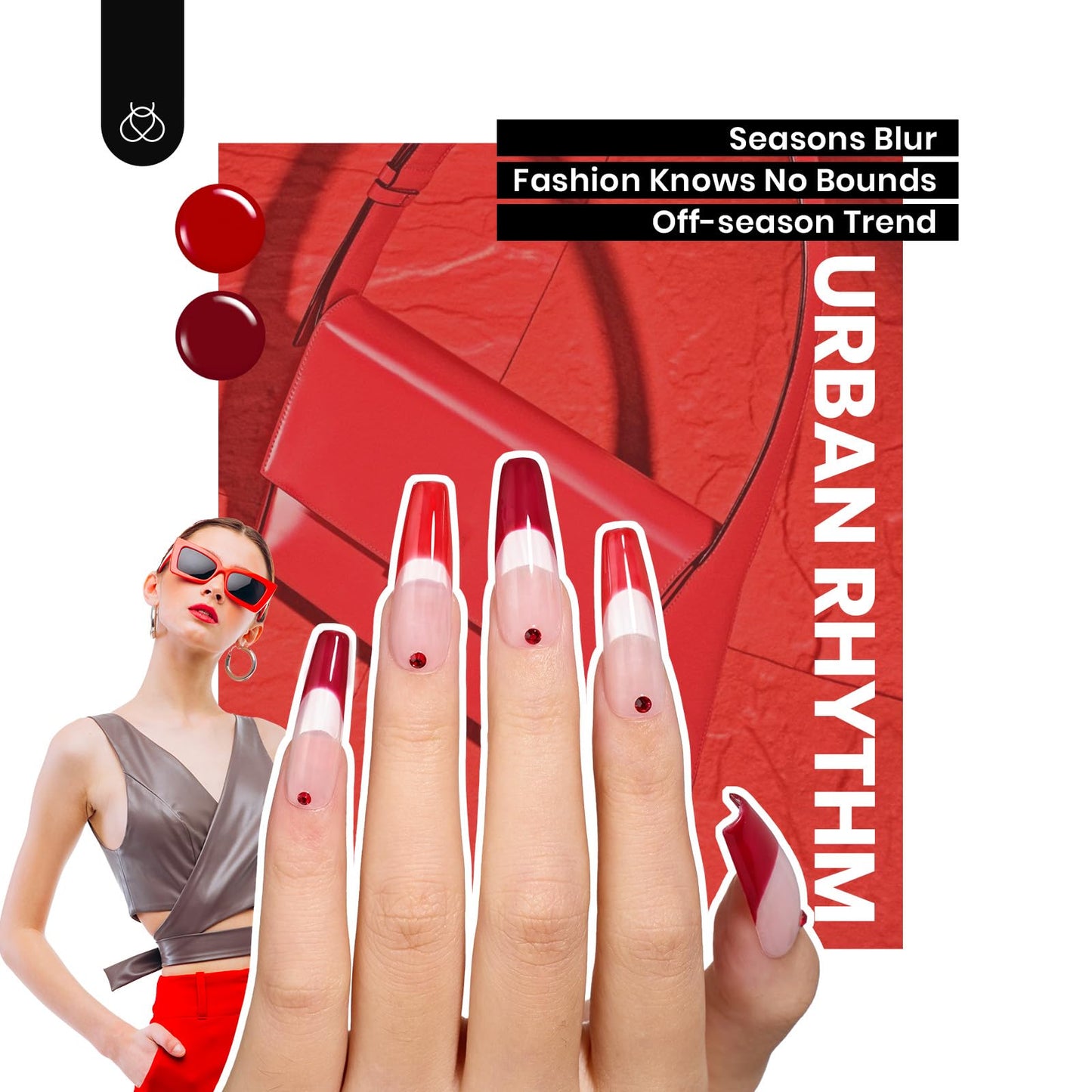 Escarabajos Esmalte en Gel 25 Colores Esmalte en Gel Juego de Uñas en Gel Rosa Kit de Uñas en Gel Otoño Rojo Nude Marrón Púrpura Nail Art con 3 Piezas de Capa Superior de Base Colección Urban Rhythm Kit de Manicura de Salón DIY Regalo para Mujeres Niñas