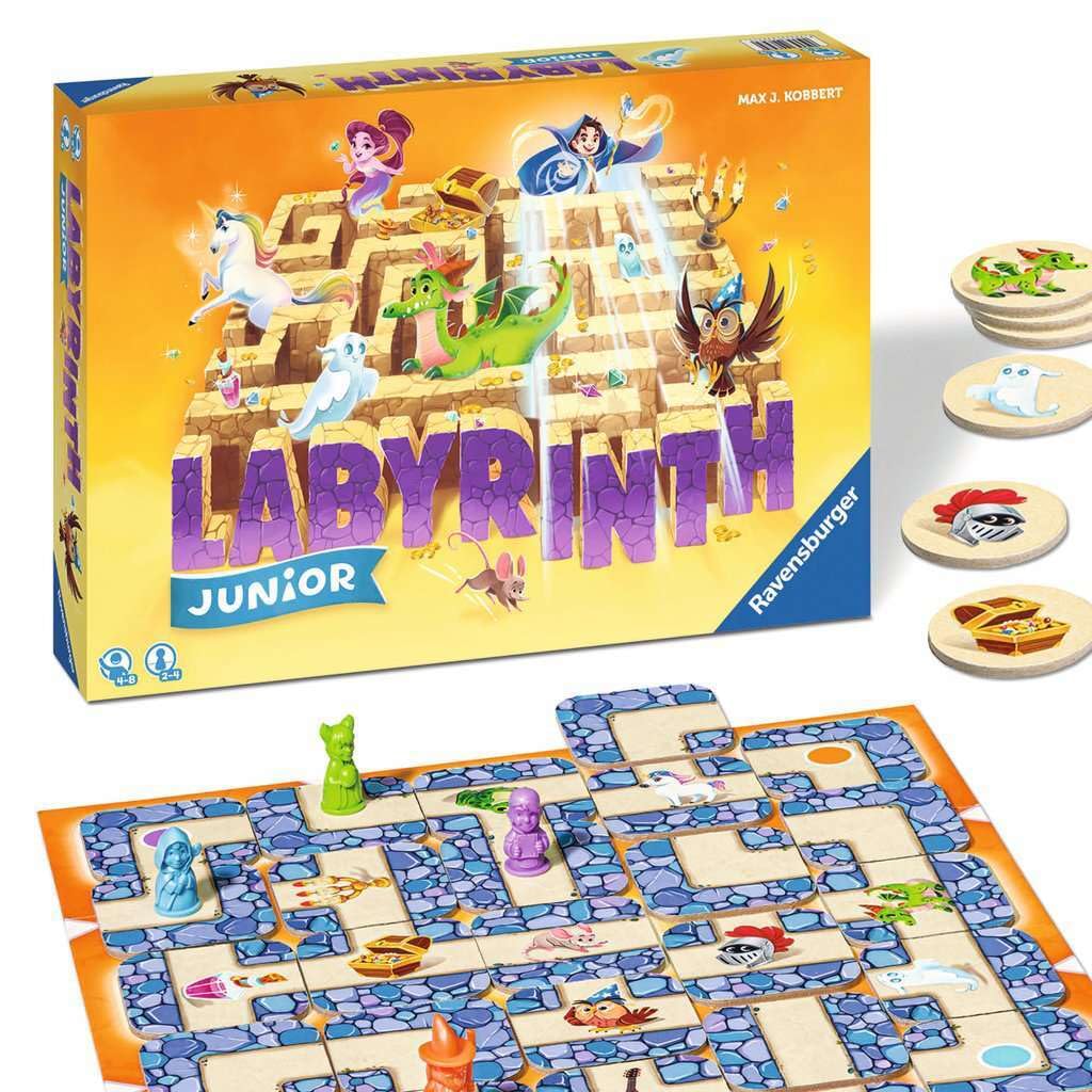 Juego de Mesa Ravensburger Labyrinth Junior The Moving Maze para niños a partir de 4 años