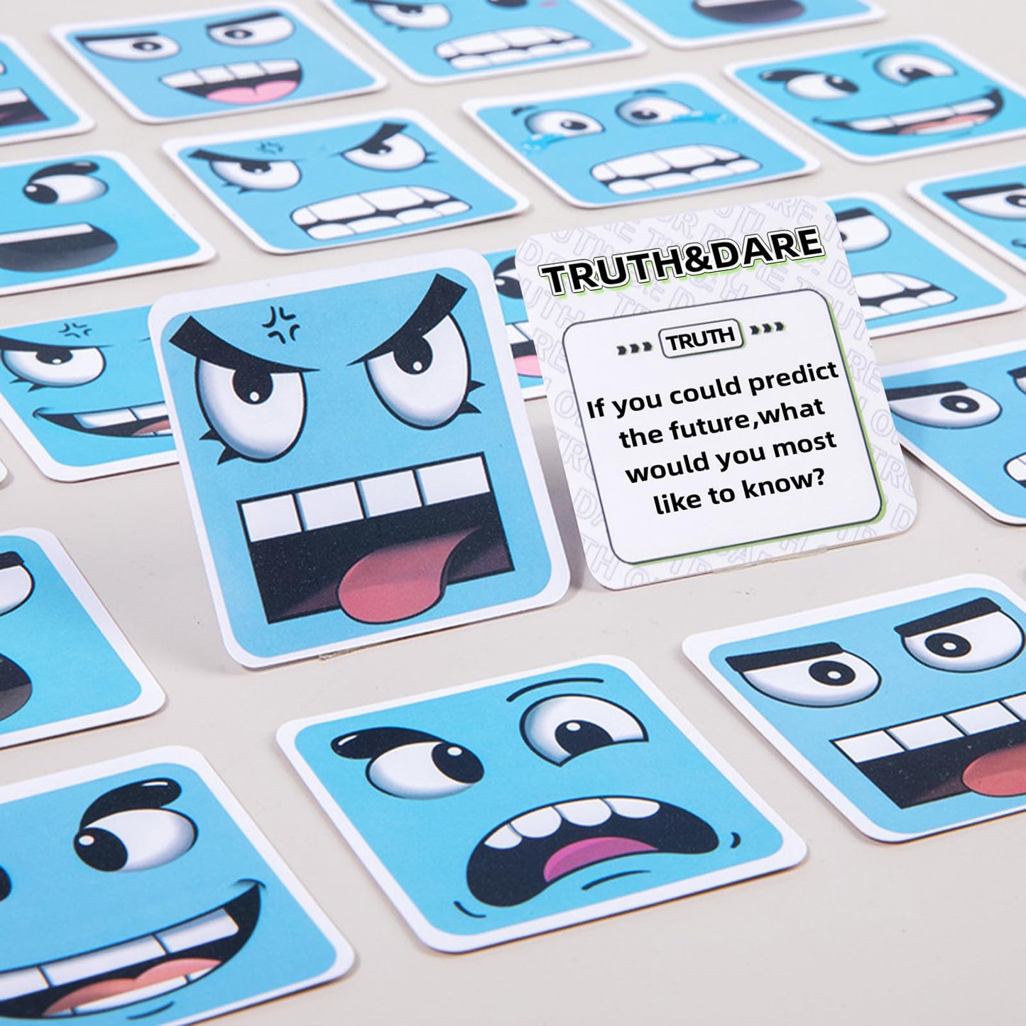 IRUEJFSR-Juegos de Mesa Familiares, 80 Combinaciones de Expresiones con Verdad o Reto, Adecuado para reuniones y interacciones familias, Amigos y niños
