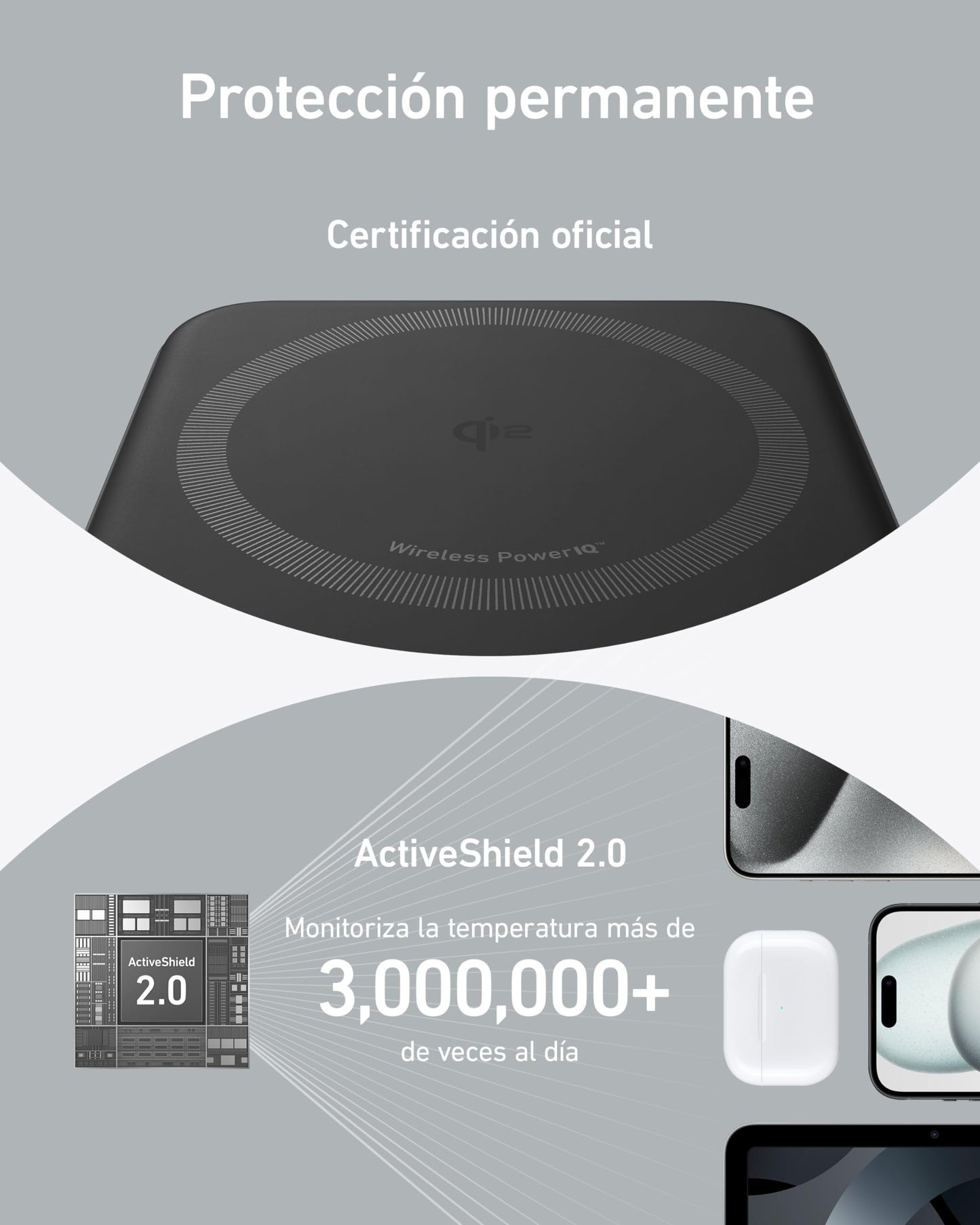 Anker MagGo Power Bank de 10,000 mAh con Pantalla Inteligente y Soporte Plegable, Carga Ultra Rápida de 15W con Certificación Qi2 Compatible con MagSafe, Solo para iPhone 16/15 (Incluye Cable USB C)