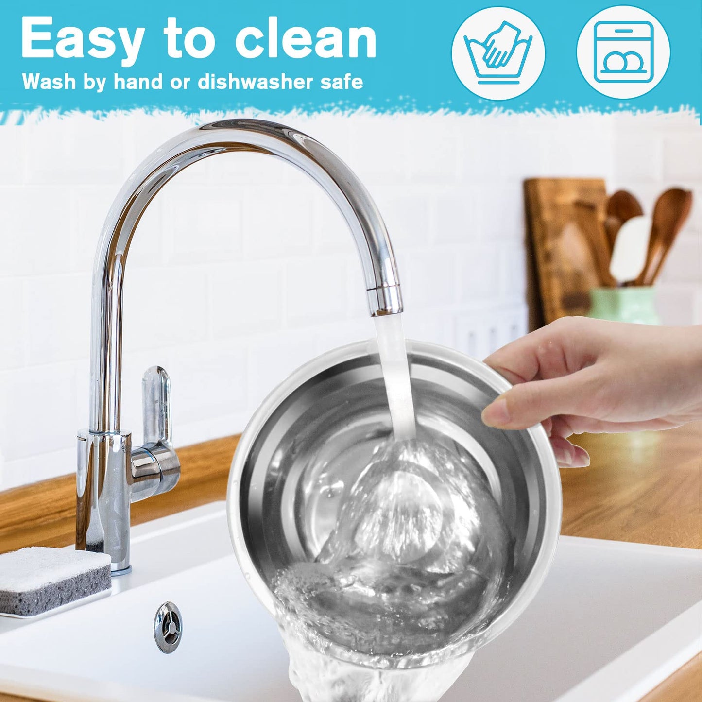 Cuencos dobles para perros de agua y alimentos, cuencos de acero inoxidable con estación de resina antideslizante, cuencos de comedero para mascotas para cachorros, perros medianos y gatos
