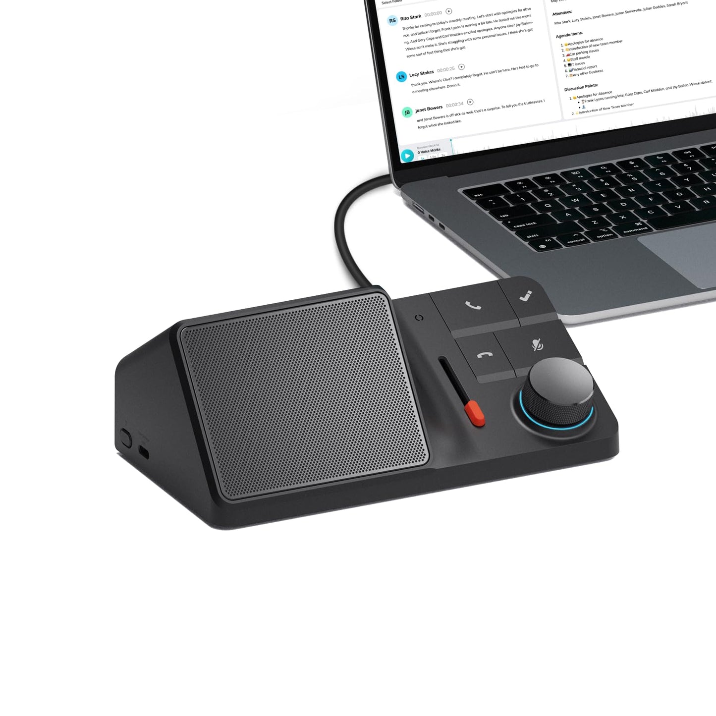 HiDock H1E - Estación de acoplamiento USB C 8 en 1 con grabadora de voz IA, funciones de transcripción y resumen, monitor HDMI 4K, ethernet de 1 Gbps, puertos USB-A/C de 5 Gbps, y audio, Windows/Mac
