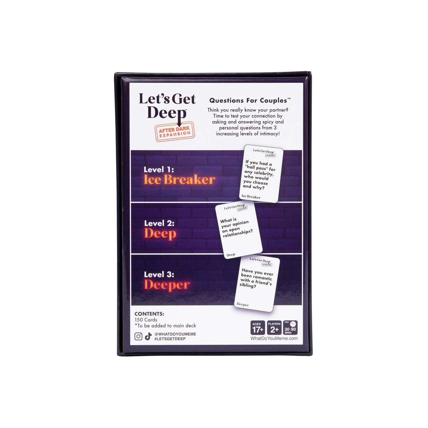 Let's Get Deep: After Dark Expansion Pack – Designed to be Added to Let's Get Deep Core Party Game – The Relationship Game Full of Questions for Couples