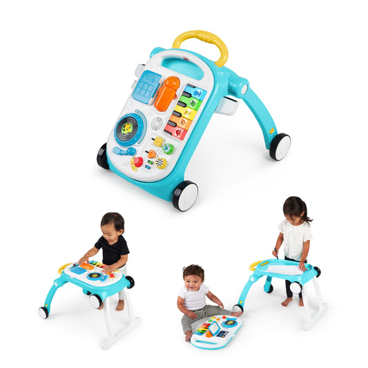 Caminador de Actividades y Mesa 4 en 1 Baby Einstein Musical Mix N Roll para Bebé