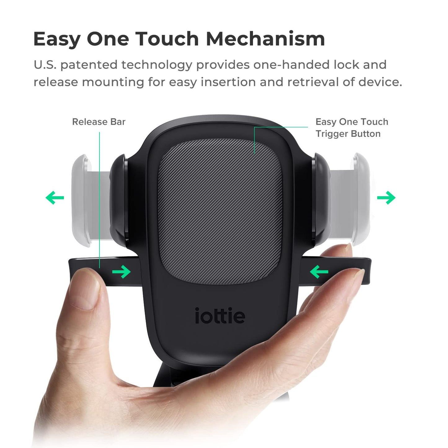 iOttie Easy One Touch 5 Soporte Universal para salpicadero y Parabrisas para iPhone, Samsung, Moto, Huawei, Nokia, LG, Smartphones