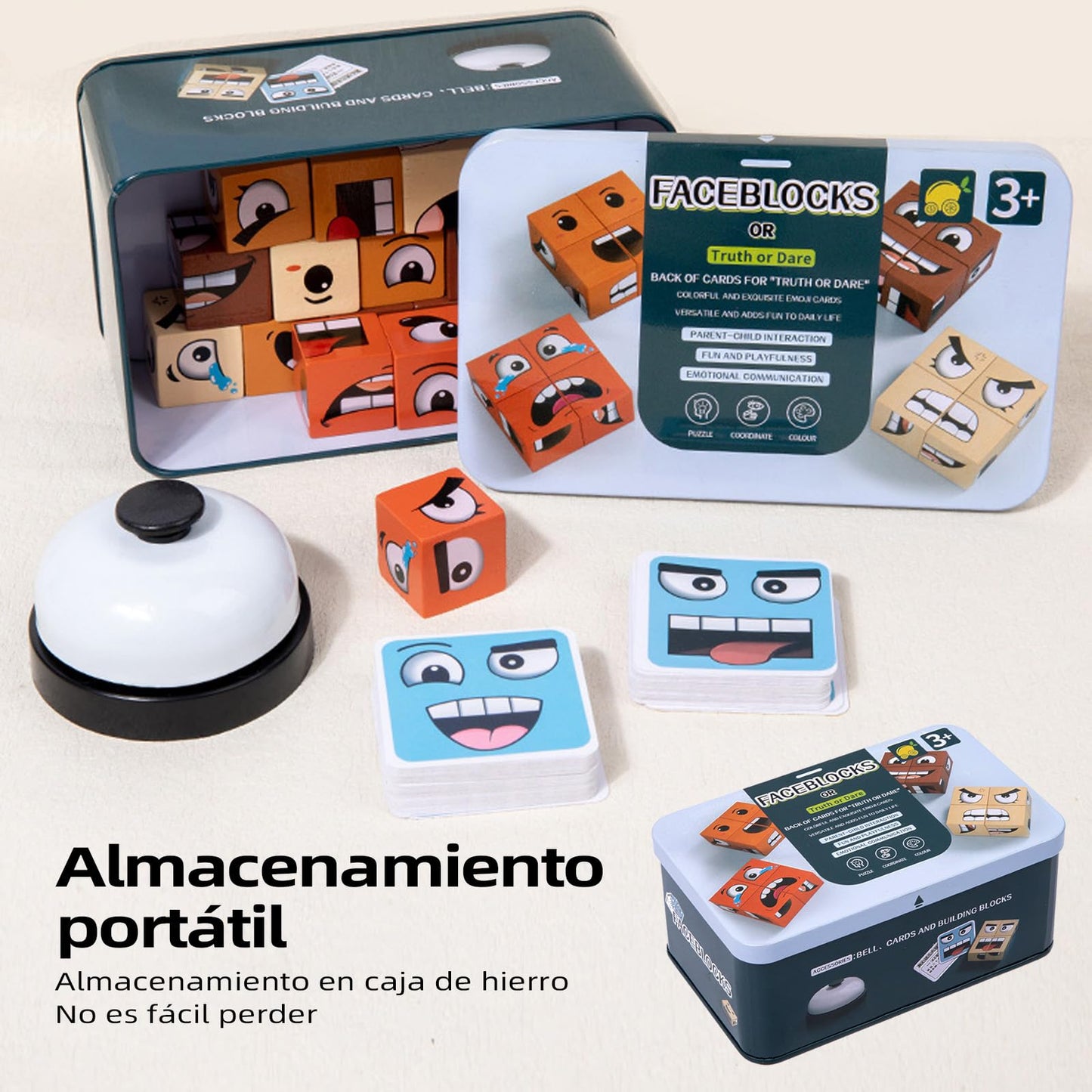 IRUEJFSR-Juegos de Mesa Familiares, 80 Combinaciones de Expresiones con Verdad o Reto, Adecuado para reuniones y interacciones familias, Amigos y niños