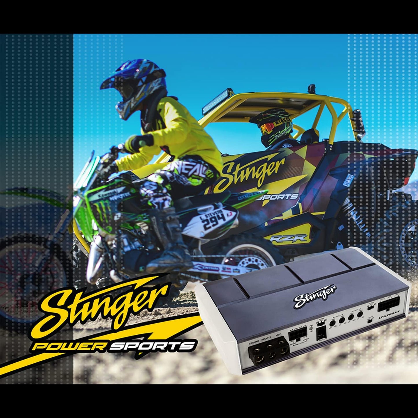 Stinger SPX700X4 Micro 4 Channel 700 watt PowerSports Amplifier