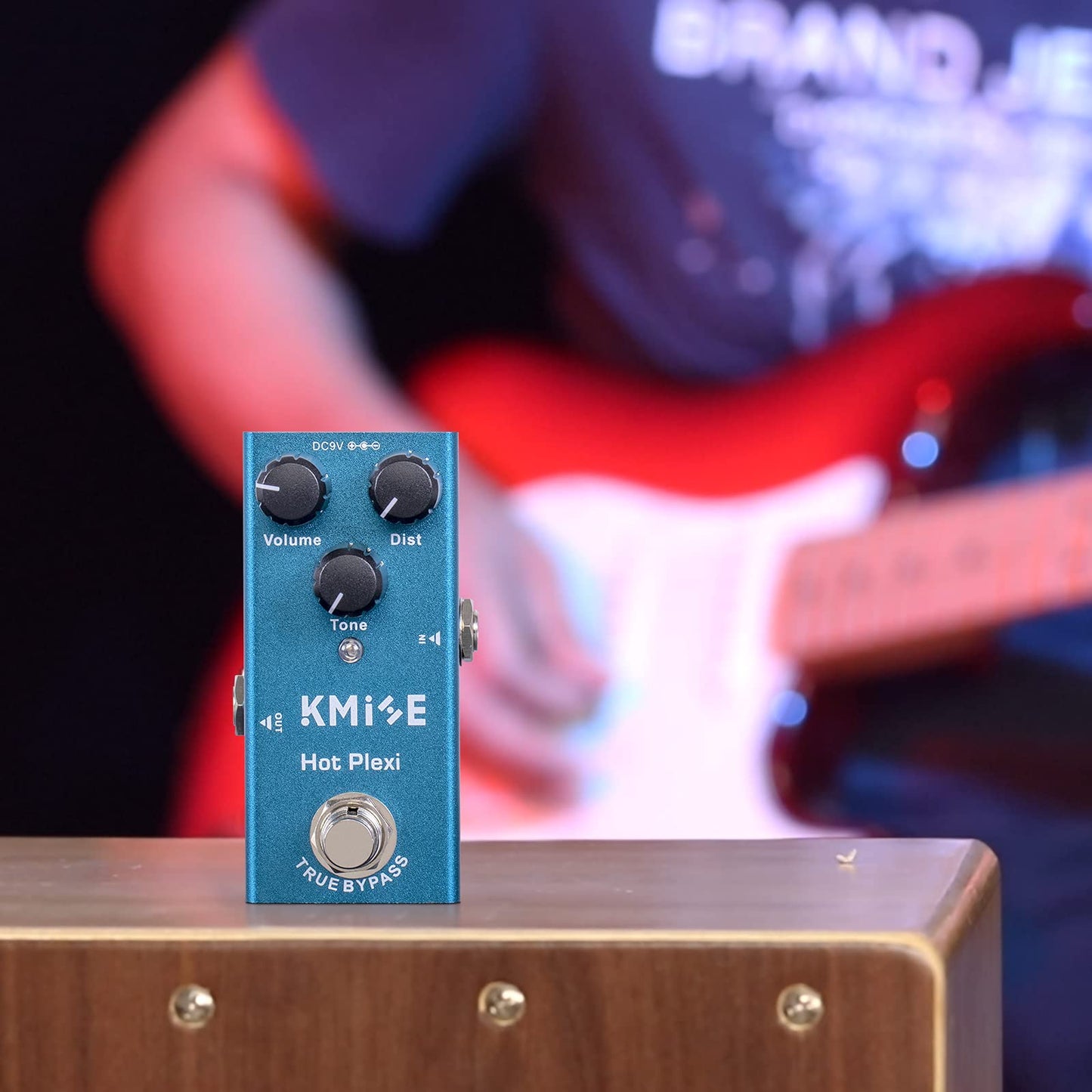lotmusic Pedal de efectos de guitarra eléctrica Mini tipo único DC 9V True Bypass (Hot Plexi)