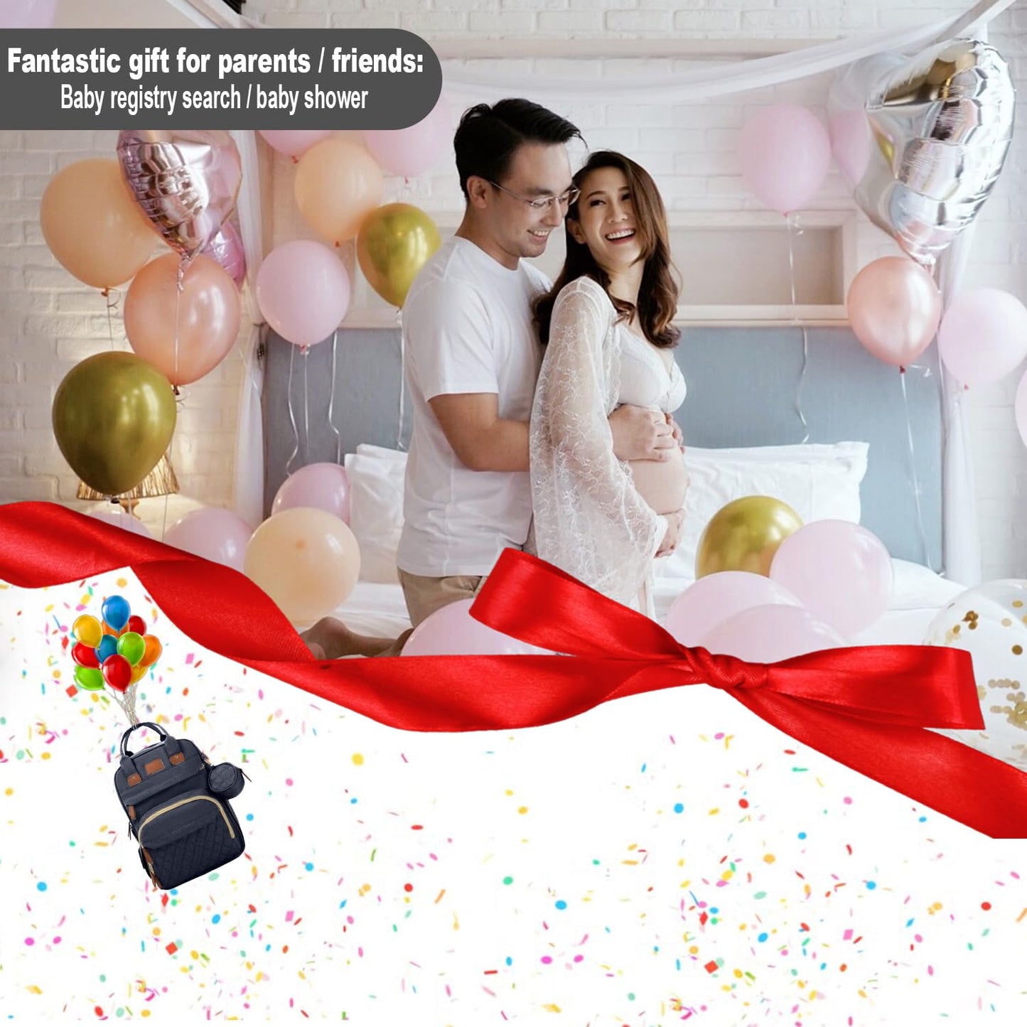 BOSI BOZI ECO OUVERTURE BosiBozi - Mochila para pañales con estación cambiante, impermeable y resistente al polvo para mamá, elegante bolsa de pañales de viaje con puerto de carga USB y mosquitero,