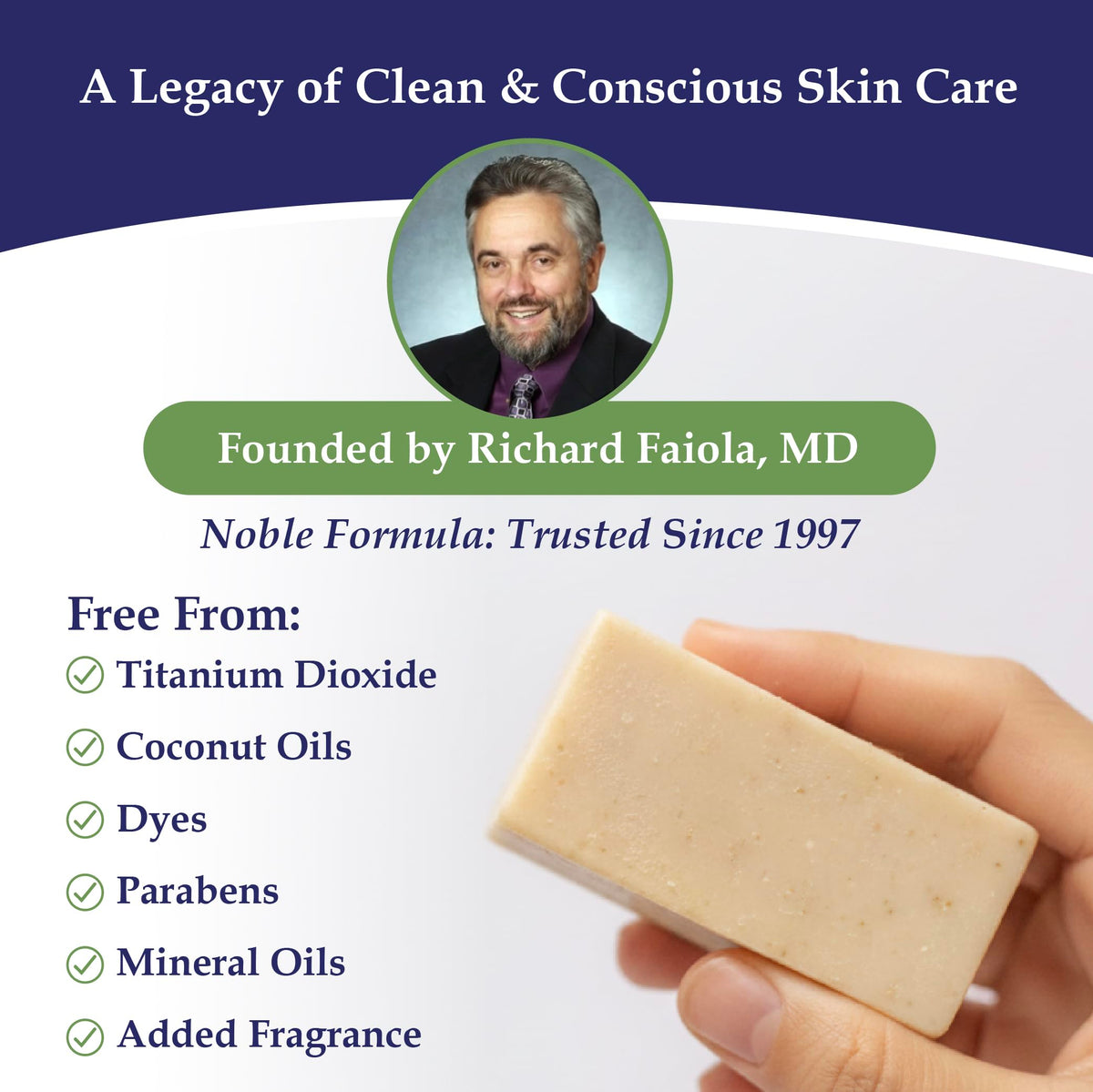 Noble Formula 2% Pyrithione Zinc (ZnP) Argan Oil Bar Soap, 3.25 oz