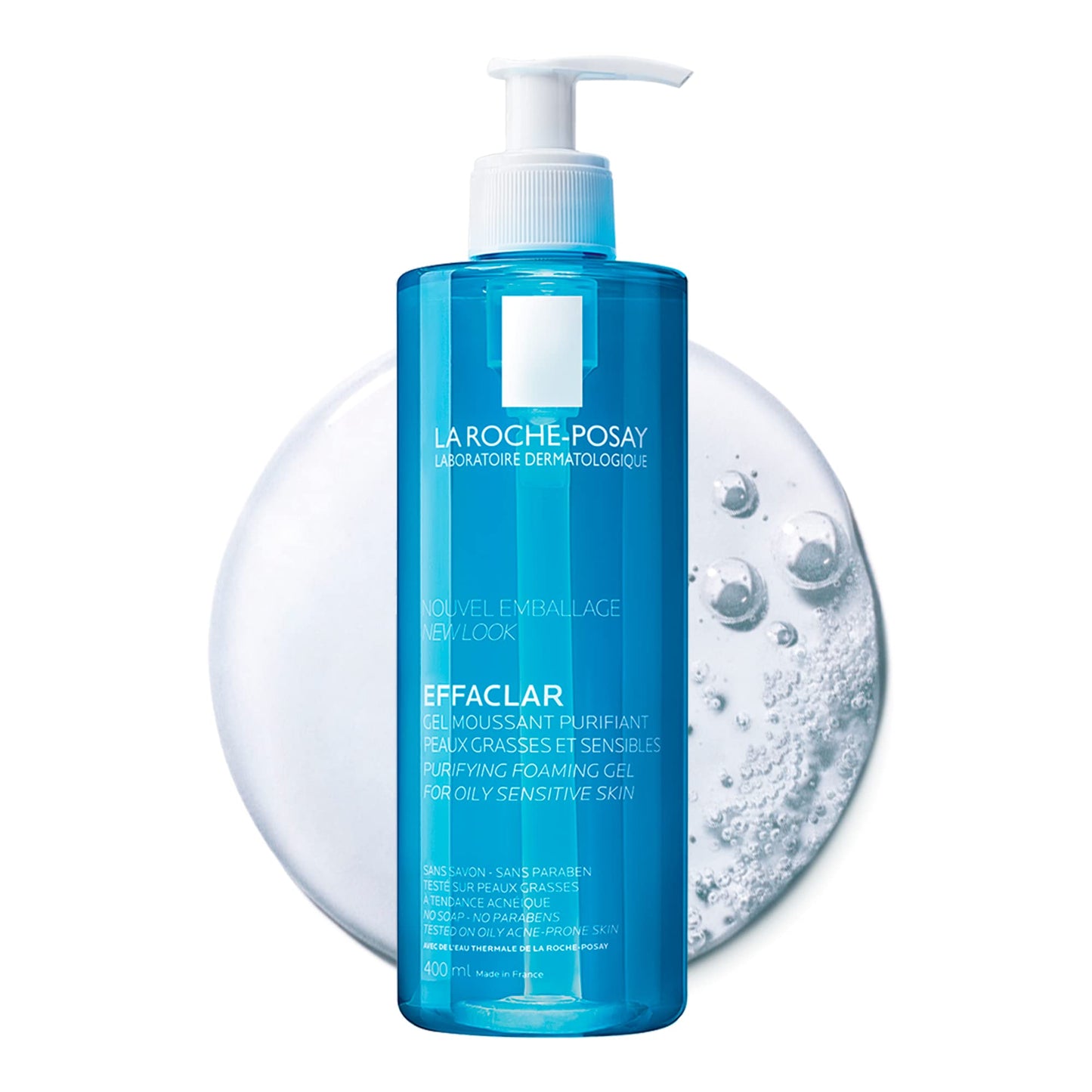 La Roche Posay Effaclar Mat Crema Facial Matificante para Piel Grasa, 40 ml + Effaclar Gel Purificante Gel Limpiador Facial para Piel Grasa, 400 ml