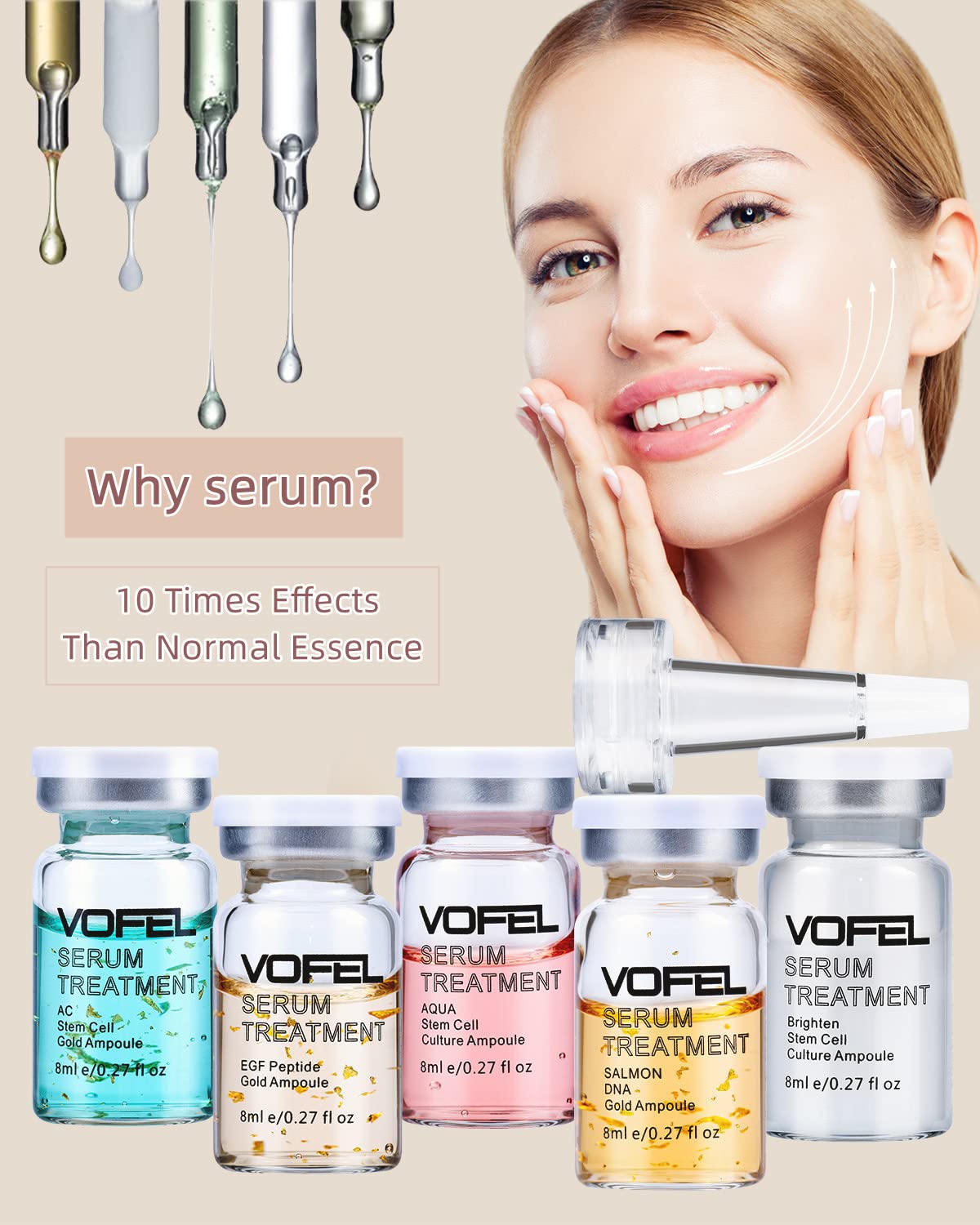 Kit Tratamiento de la Piel BB Booster Ampoule BB Glow 12 Viales Sueros de Color