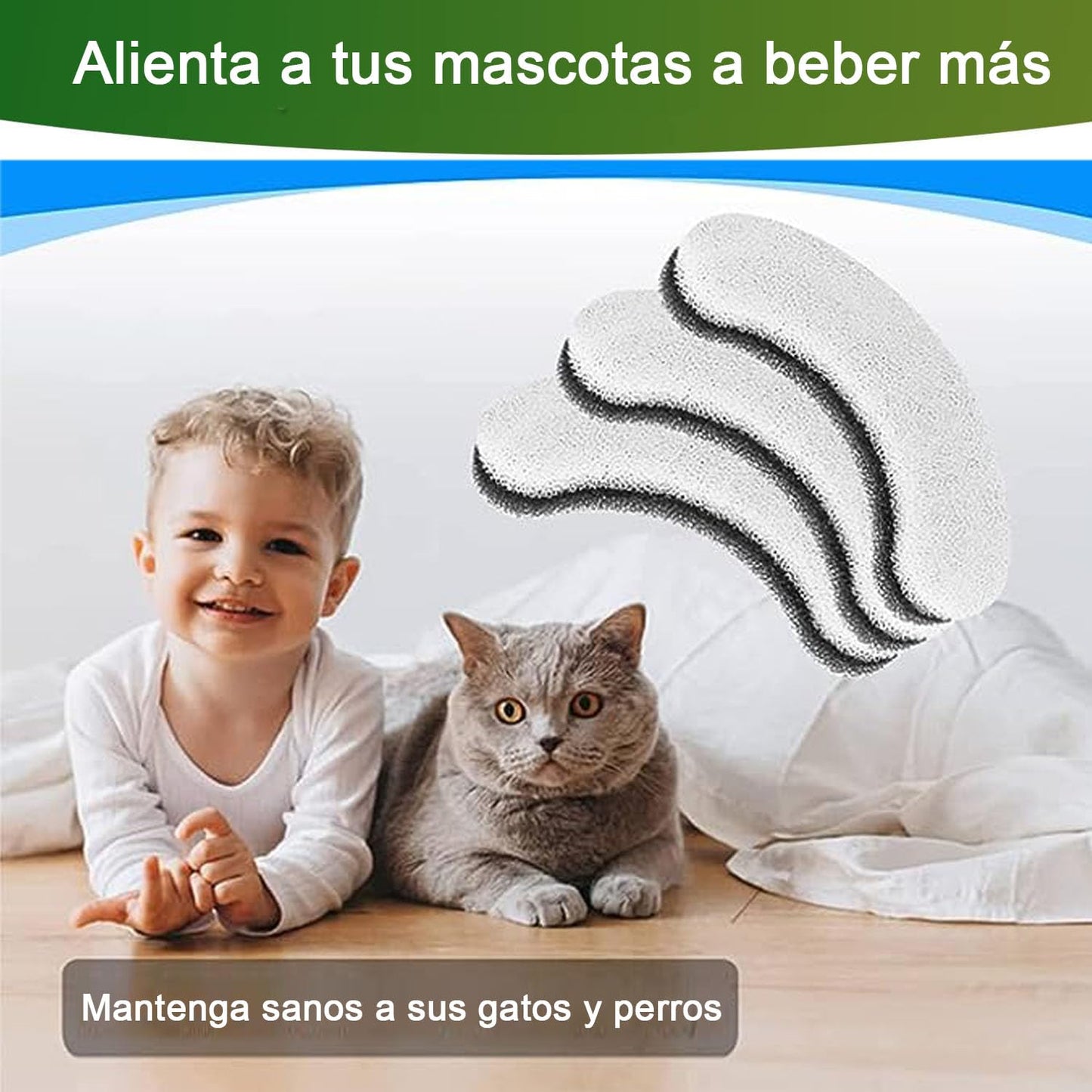 Filtro De Fuente De Agua para Mascotas,Filtros de 12 uds para filtros Transparentes de Fuente de Agua de Gato de 50 oz/1.6 L WF100 y 50 oz/1.5 L WF050, Filtro de Repuesto de Filtro de carbón Activado
