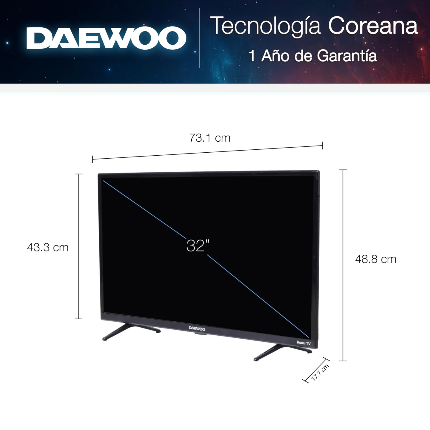 Daewoo Pantalla LED 32" HD Smart TV DAW32R
