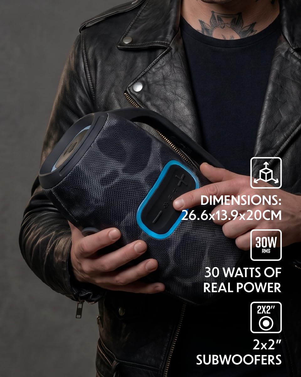 Altavoz Portátil Stromberg Bluetooth 30 W Resistente al Agua Midnight
