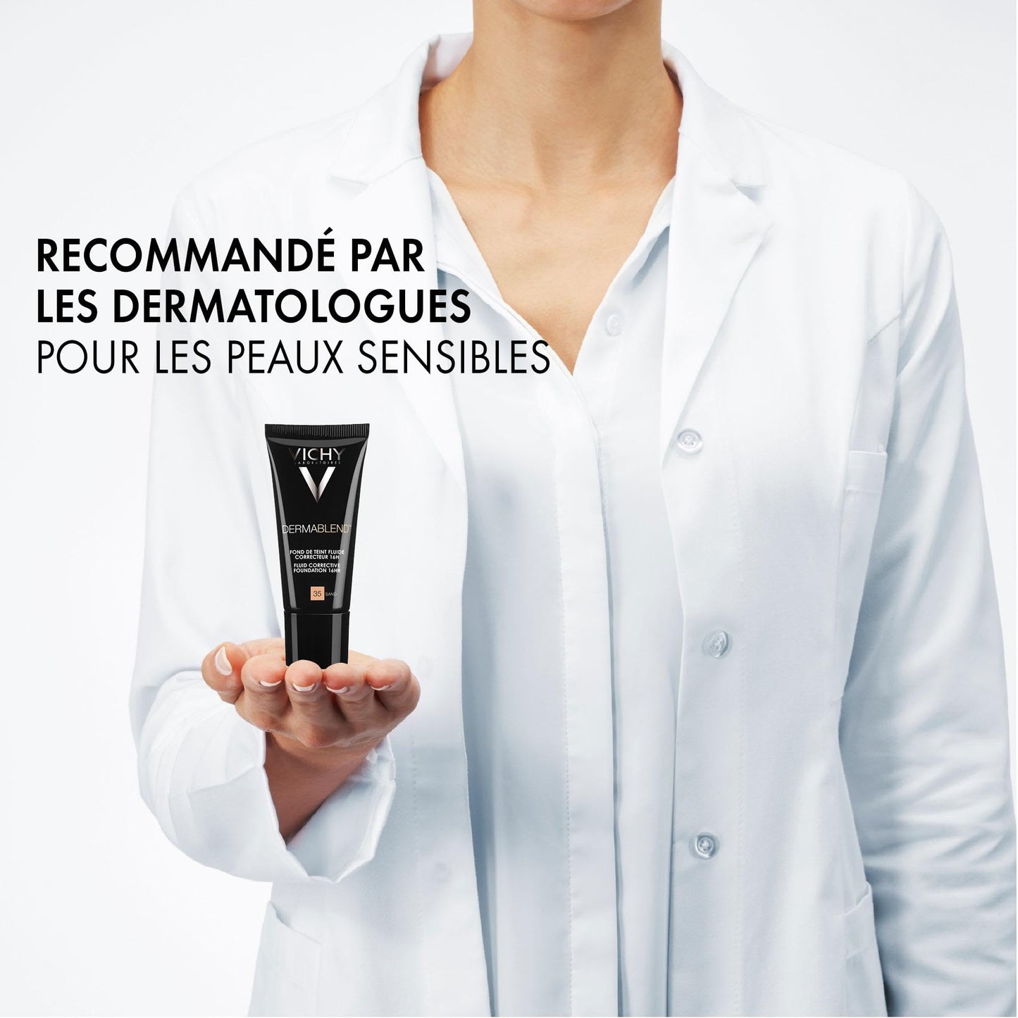 Vichy Dermablend smooth 35 sand 30ml base de maquillaje fluida de alta cobertura 35 SAND