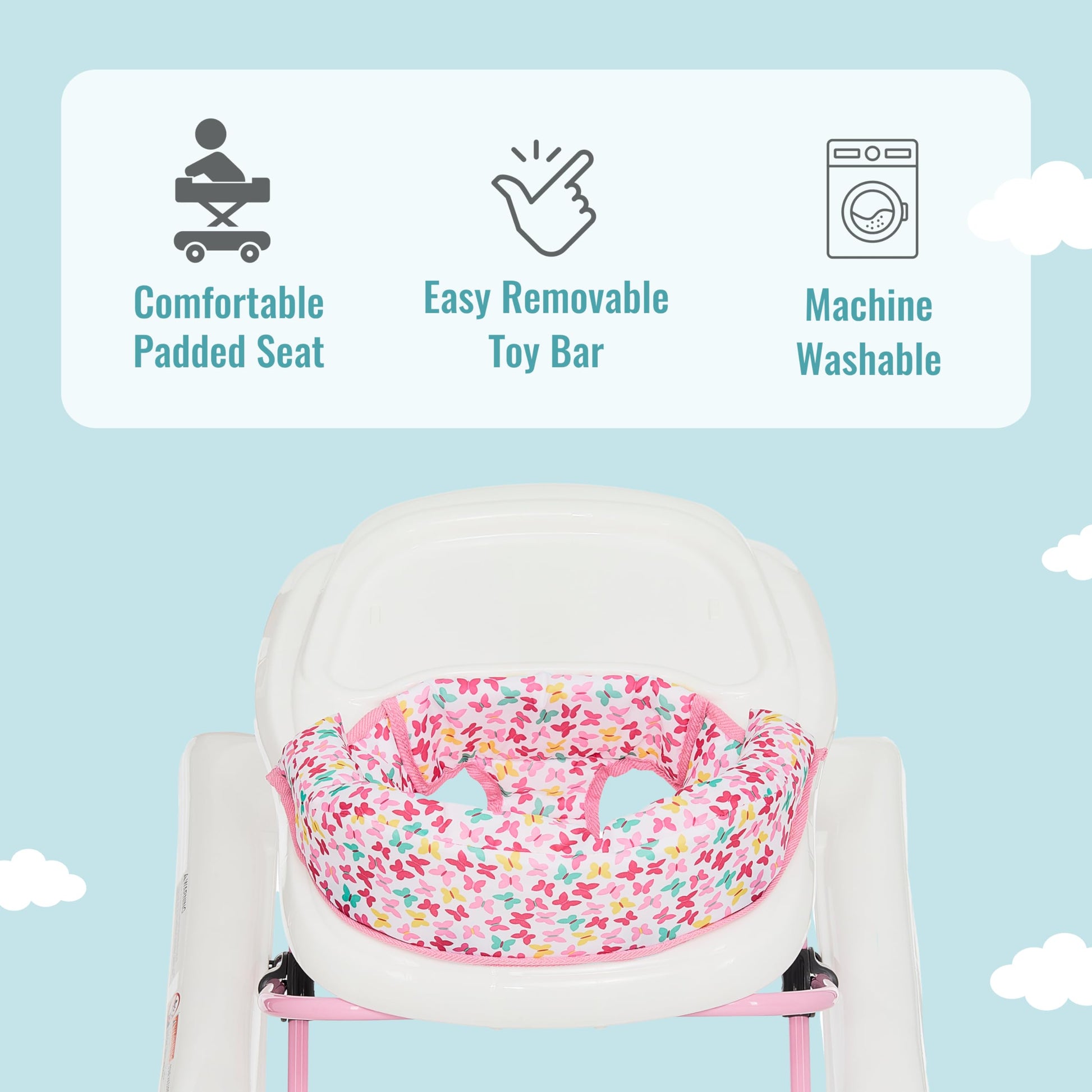 Andador 2 en 1 Dream On Me Spring Pink Ava