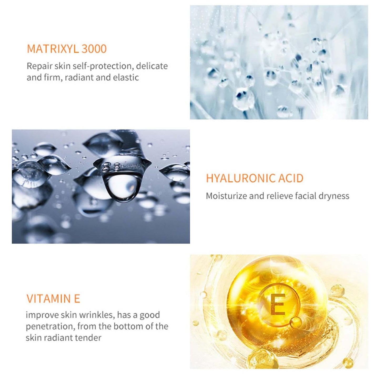 Serum Antiedad Antiarrugas y Reafirmante, Hidratación Profunda para Rostro y Cuerpo, Tratamiento Diario para la Piel, No Graso, 30 ml (3 Unidades) - Fórmula Avanzada 2025 con Efecto Lifting.