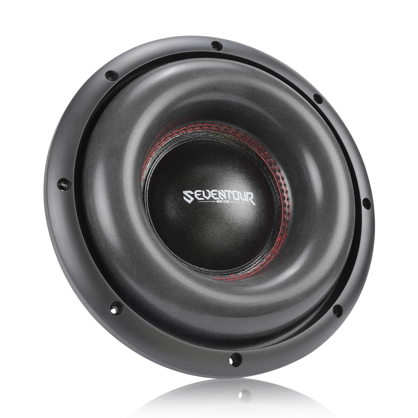 Seventour 10" 1200W de potencia máxima Subwoofer de coche dual de 4 ohmios, bobina de voz dual, imanes duales de alta resistencia, aro de espuma para sistema de sonido estéreo del vehículo (10" - dual