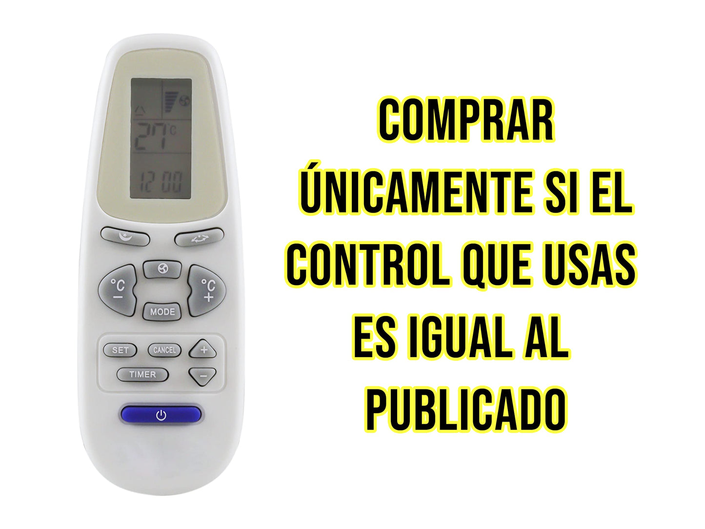 Control Aire Acondicionado York Minisplit
