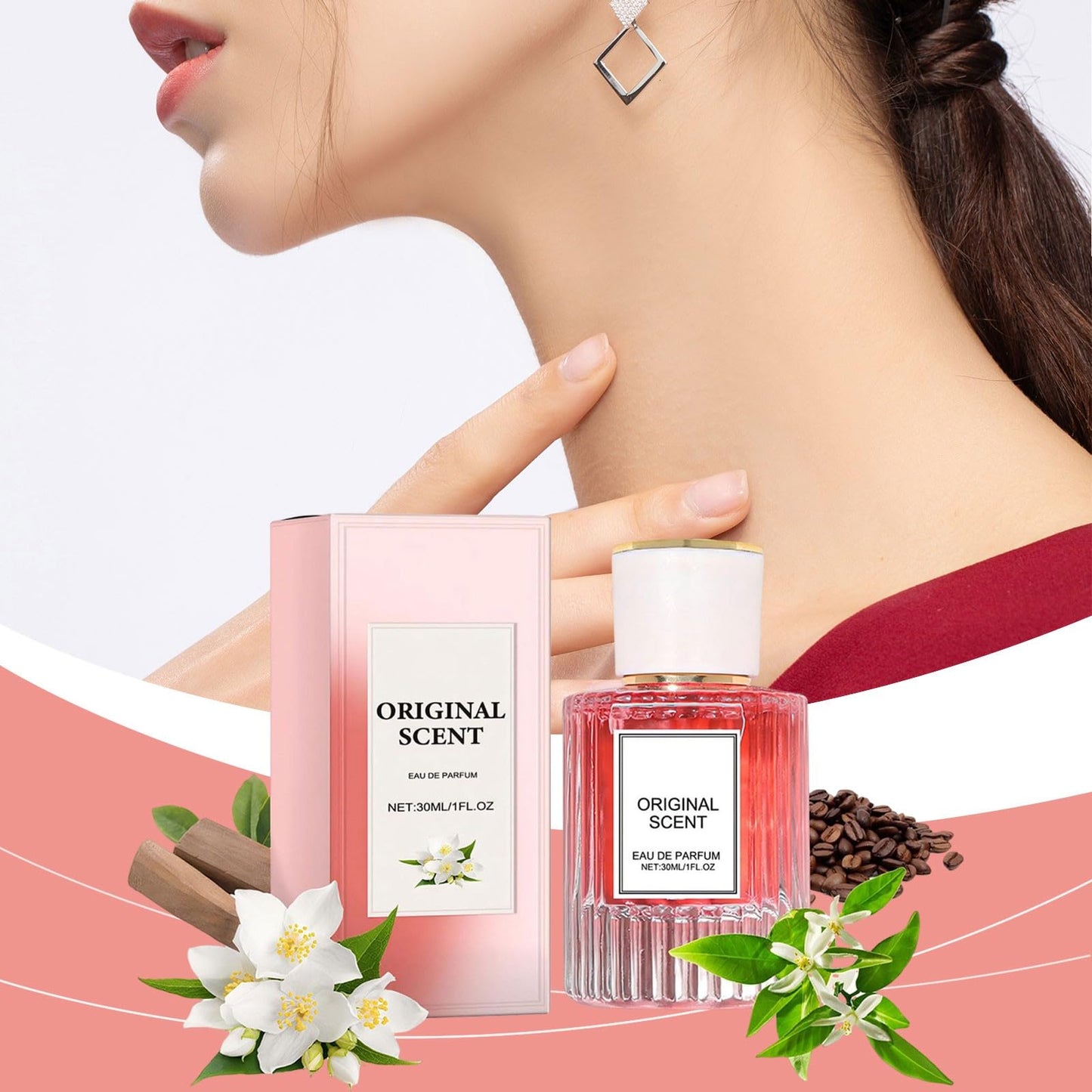 Generic Perfume de peonía mujeres Aceite de sésamo fresco Perfume mujer acción prolongada 30ML regalo San Valentín regalo