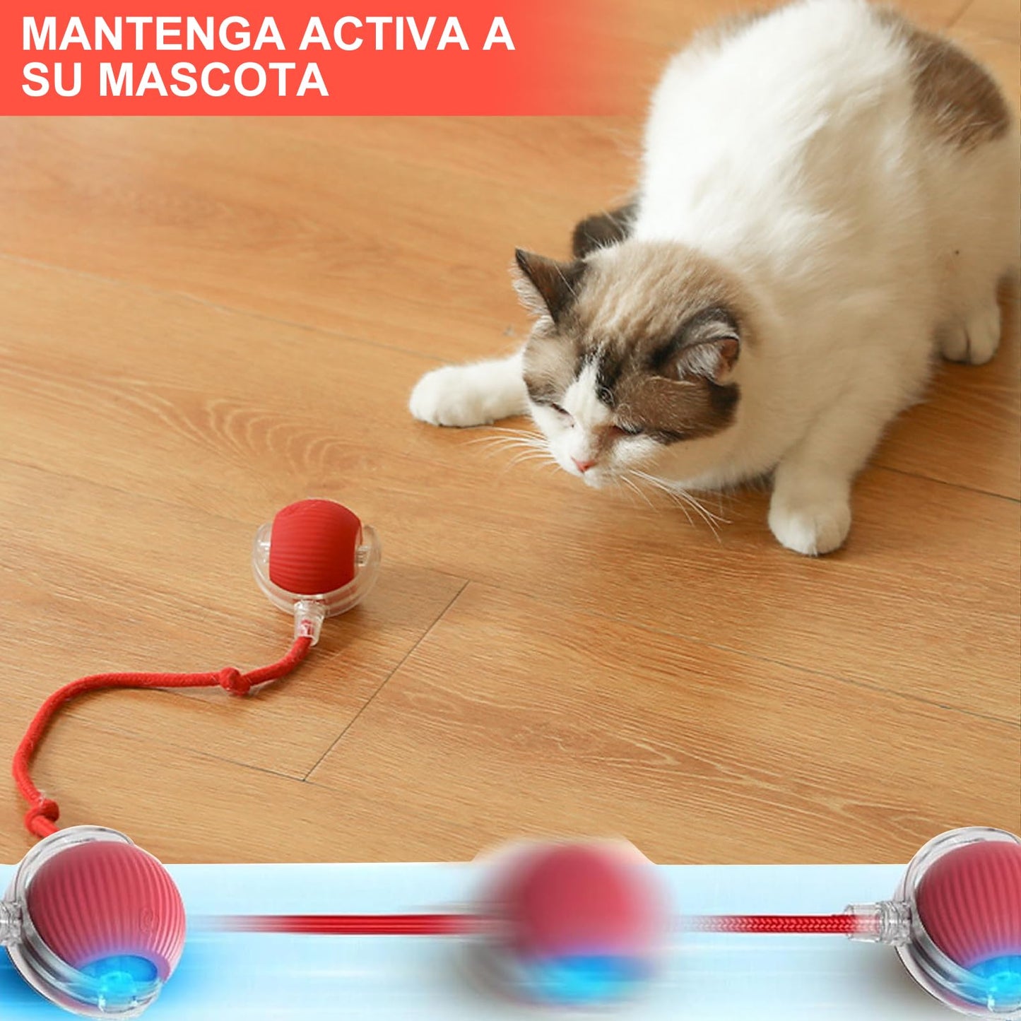 CAVIGLTE Pelota para Perro, 2PCS Recargable Pelotas para Perro, Pelota Interactiva para Perro, Pelota Perro, Pelota Interactiva para Gato, Bola Interactiva para Perros con 3 Modos de Luz