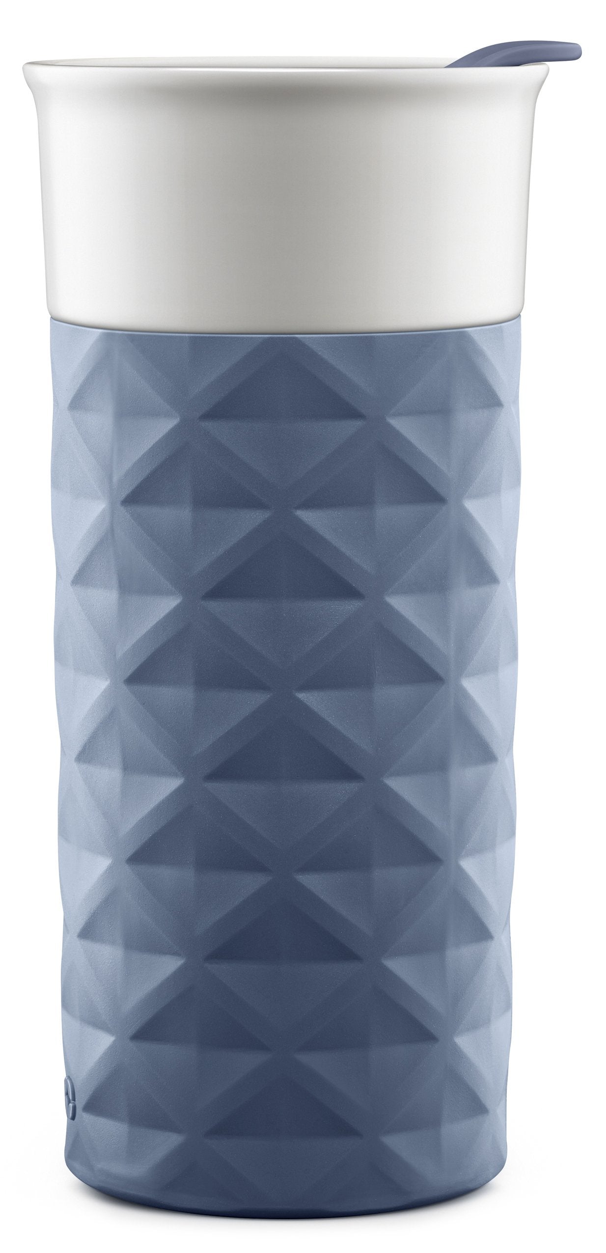 Ello Ogden BPA-Free Ceramic Travel Mug with Lid, Evening Blue, 16 oz
