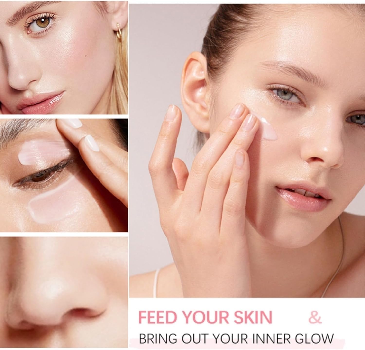 Serum Facial Hidratante e Iluminador con Niacinamida y Sandía, Ácido Hialurónico y Vitamina E, 60ml, Primer para Maquillaje, Paquete de 2