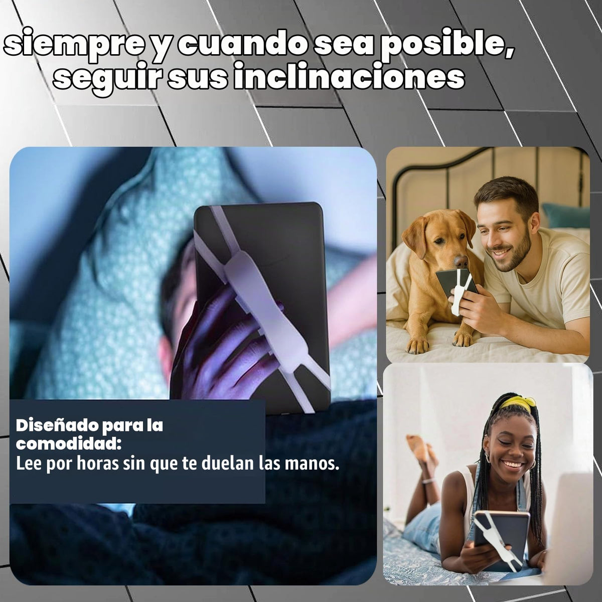 Soporte Universal YVOO Verde para Correa de Mano para Teléfono y Tablet