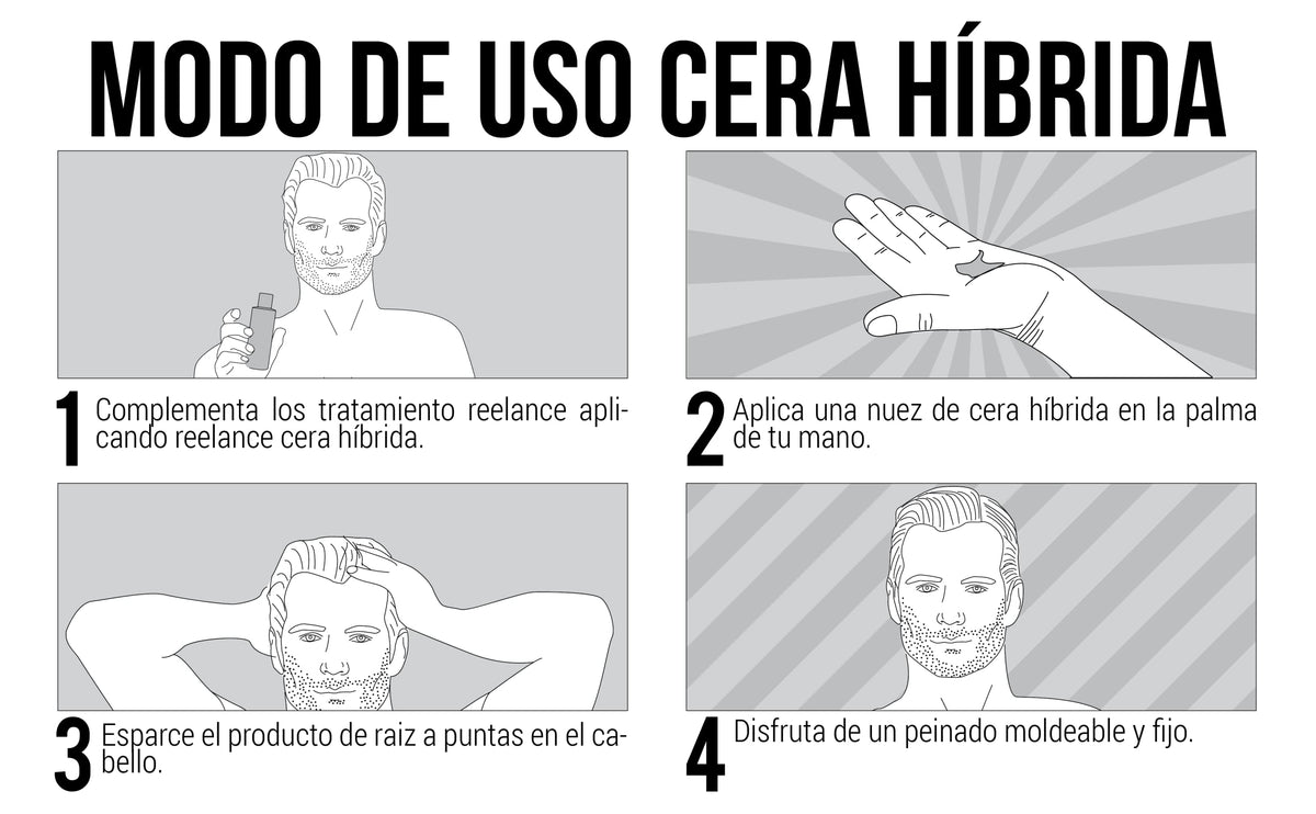 Reelance Gel Cera Híbrida para Peinar anti caída de Cabello 120 ml