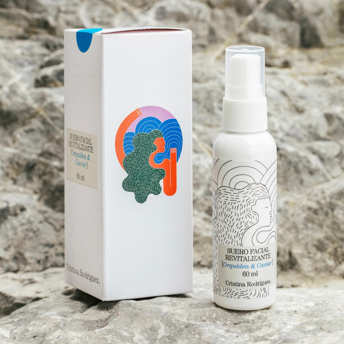 Cristina Rodríguez Suero Facial Revitalizante | Hidratación Profunda y Protección Antioxidante Piel Radiante y Firme | 9 Ing. Activos | 60ml